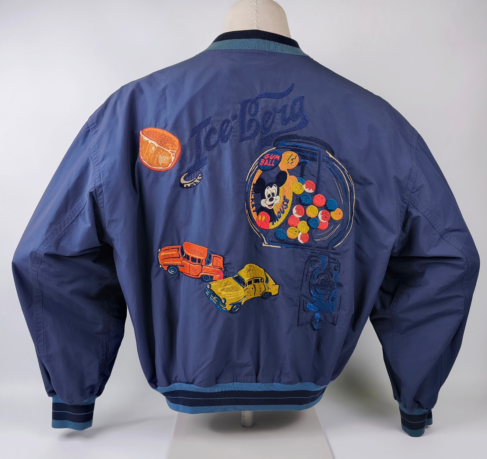 Iceberg Jacke Mickey Gumball blau Gr. 54 (XL) Italy vintage 90s