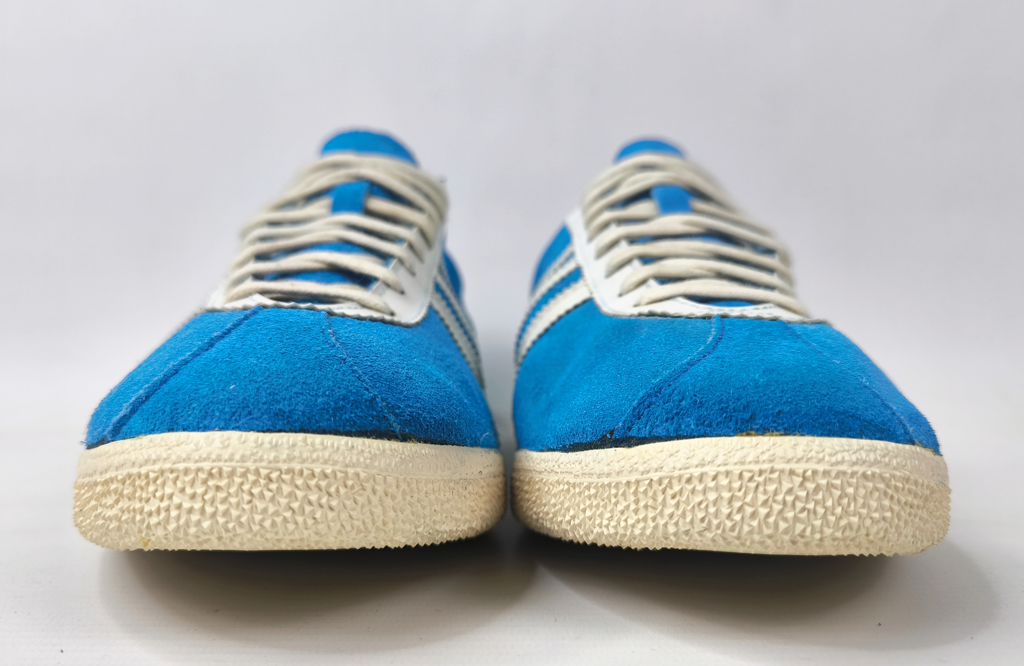 adidas Athen Schuhe EUR 45 1/3 UK 10.5 Made in West Germany 70s suede trainers
