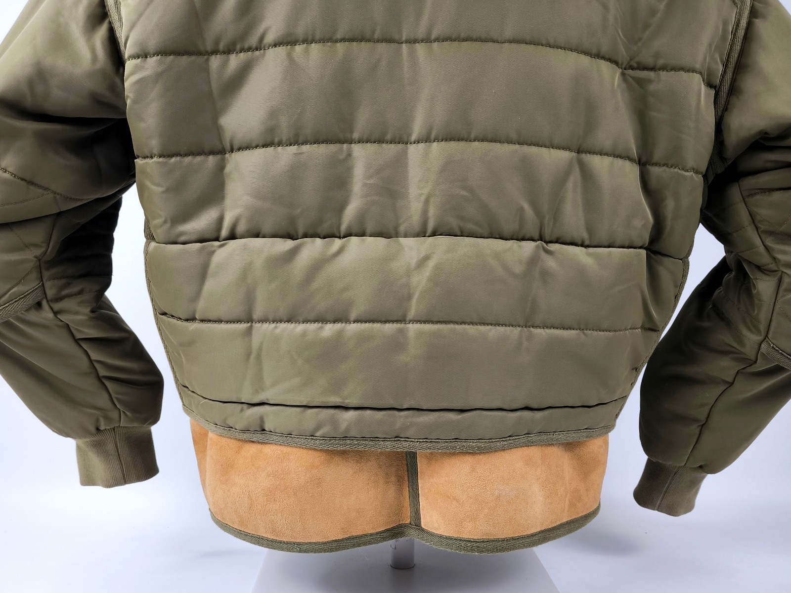 Chevignon Jacke Cosmo grün Gr. M Lammleder Bund Cosmos