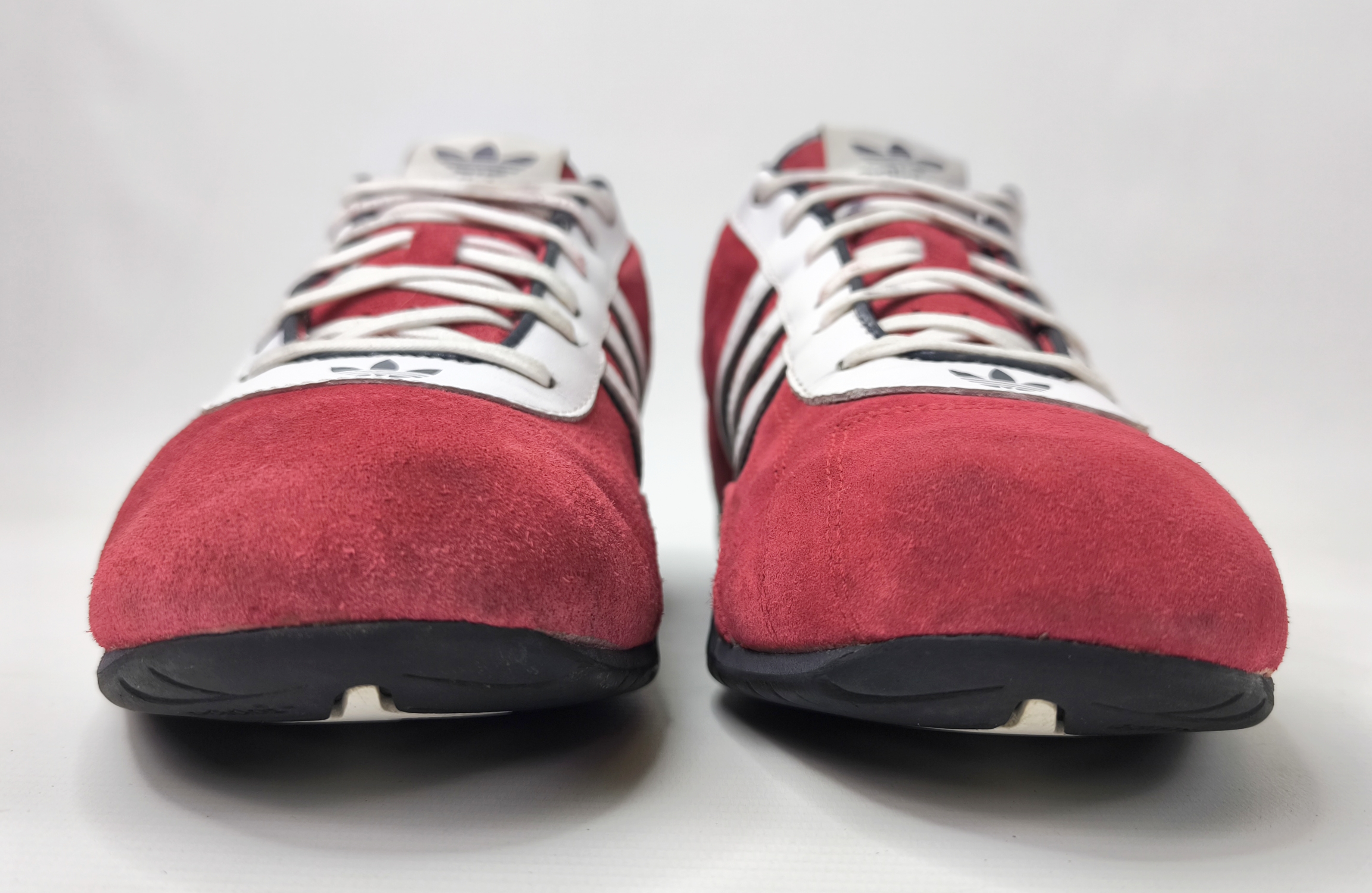 adidas Adi Racer Low Schuhe EUR 44 2/3 UK 10 Wildleder rot 133599 aus 2005