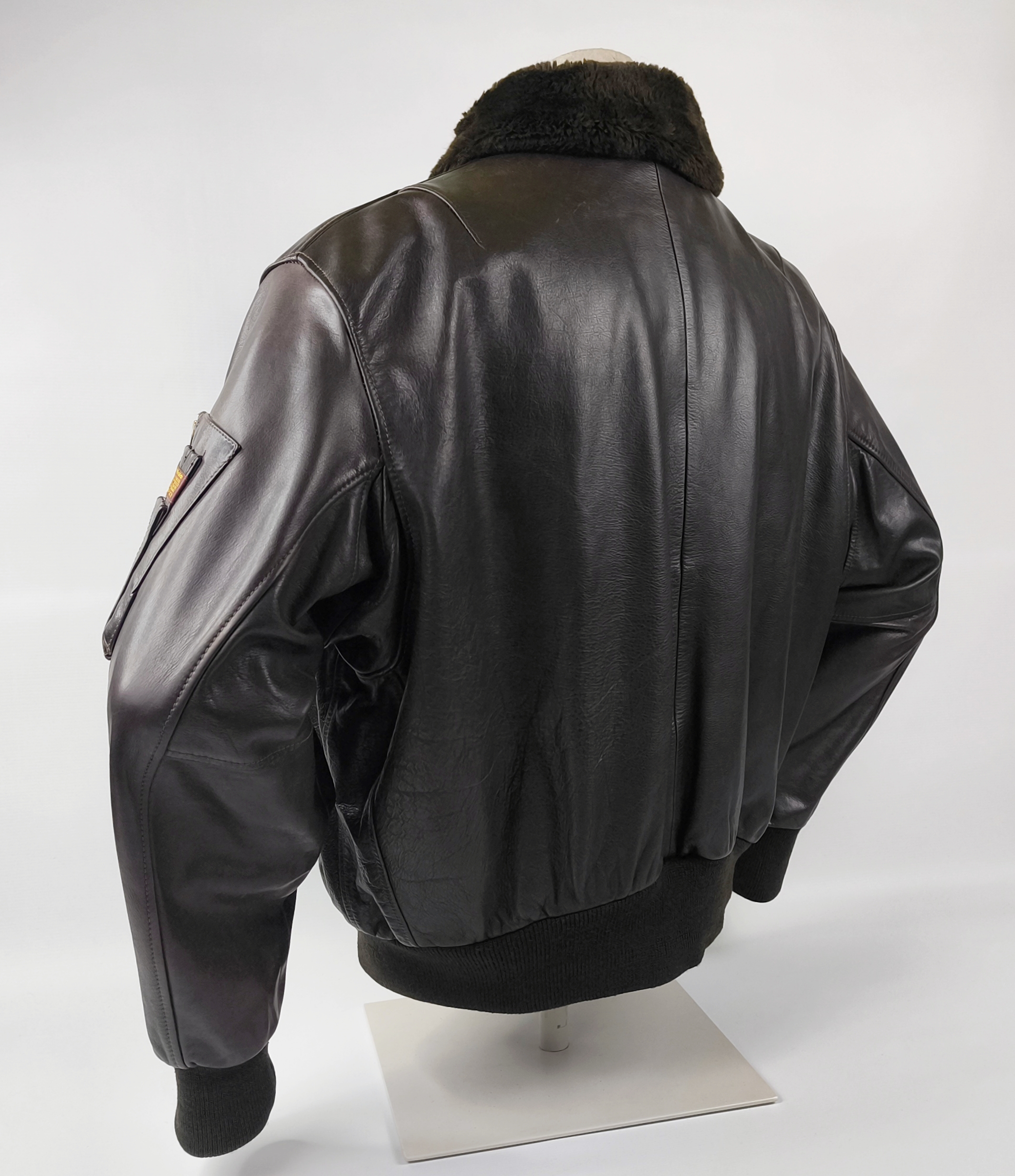 Redskins Lederjacke B32 dunkelbraun Gr. L inkl. Webpelzkragen Pilotenjacke