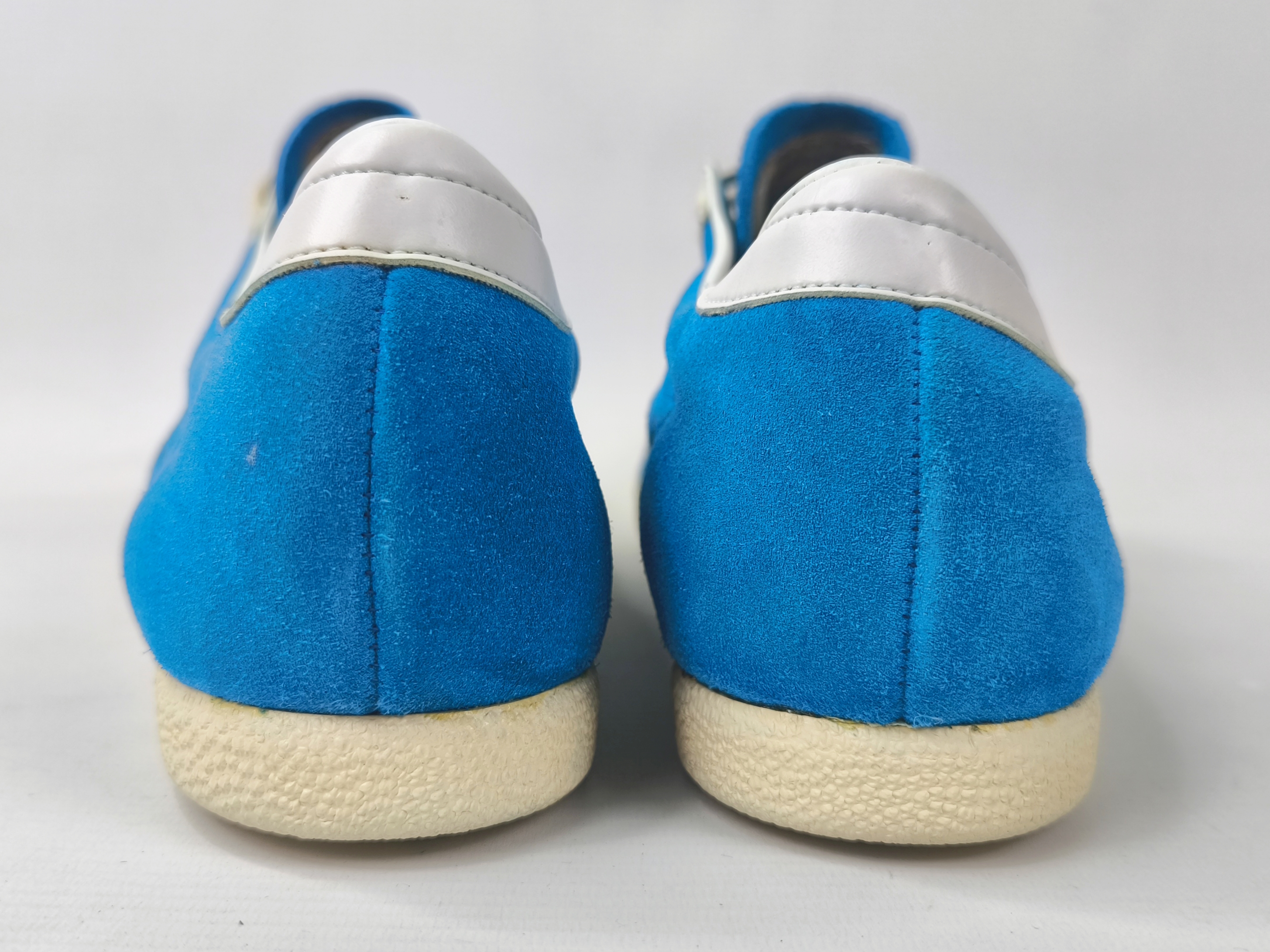 adidas Athen Schuhe EUR 45 1/3 UK 10.5 Made in West Germany 70s suede trainers