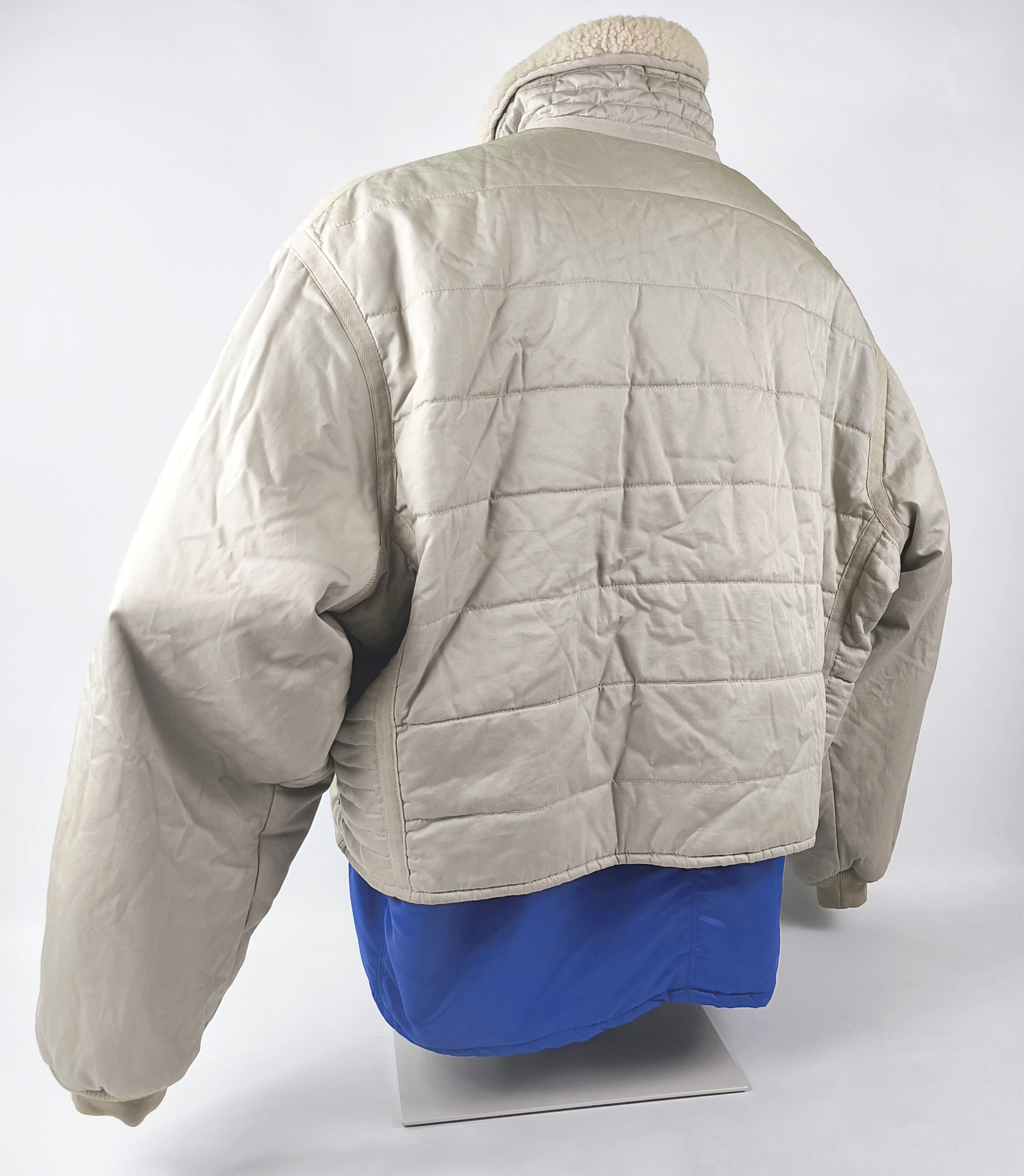 Chevignon Jacke Cosmos natur royalblau Gr. XL (XXL) Marine Stock Jacket vintage