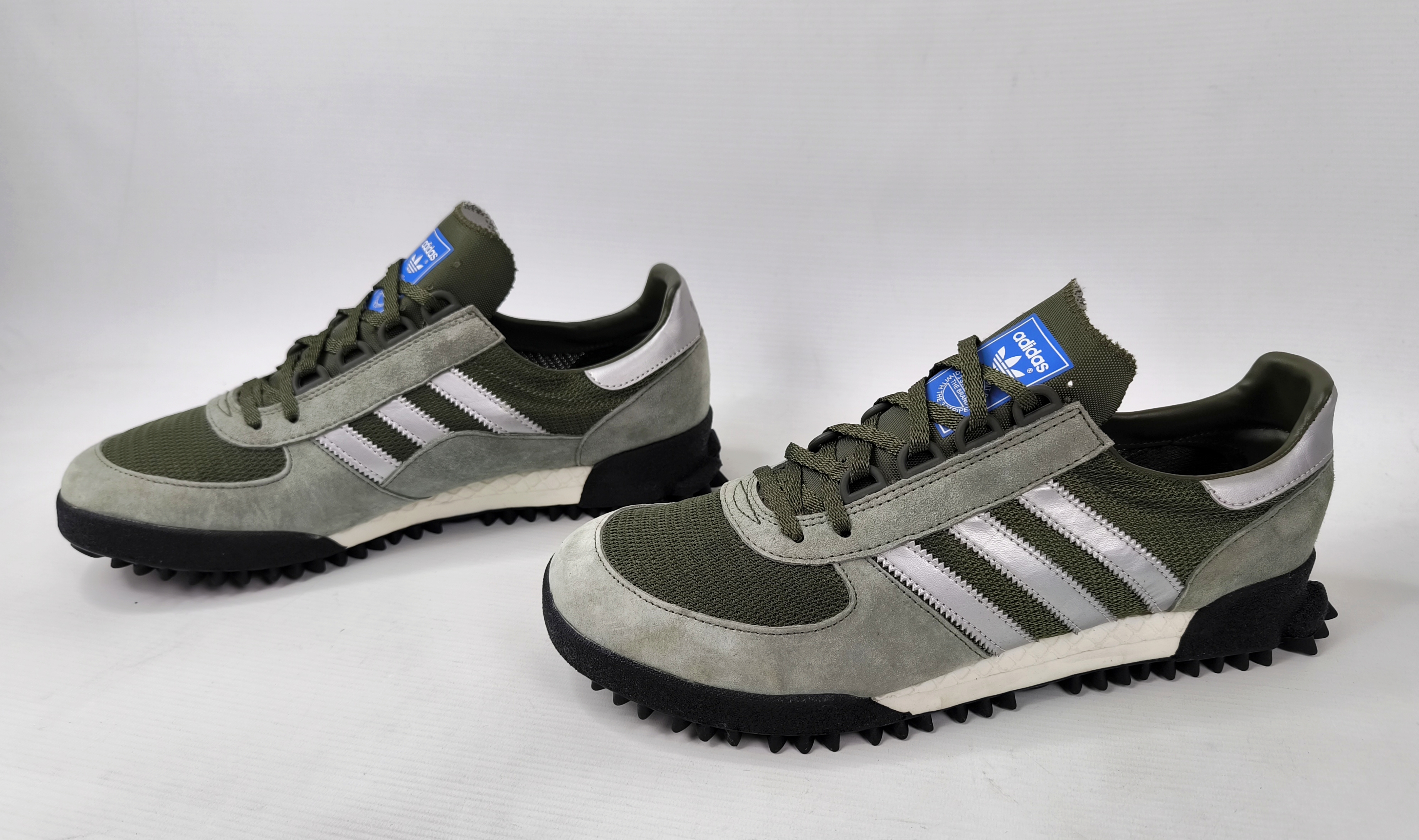adidas Marathon TR Trainer Schuhe EUR 46 - UK 11 aus 2017 BB6803 grün silber neu