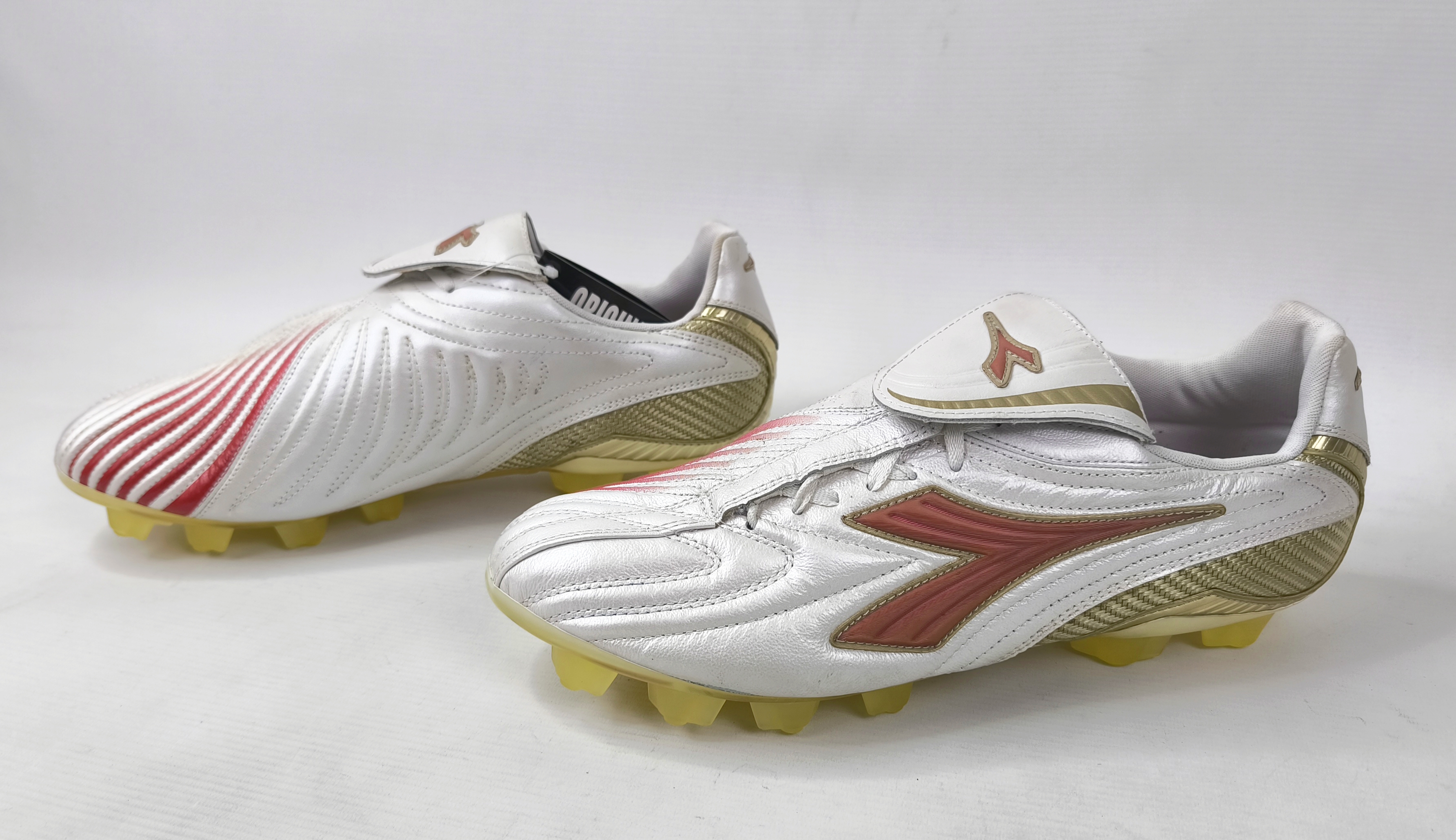 Diadora Maximus K RTX 14 Fussball Schuhe EUR 46 / UK 11.5 silber 145229 K-Leder
