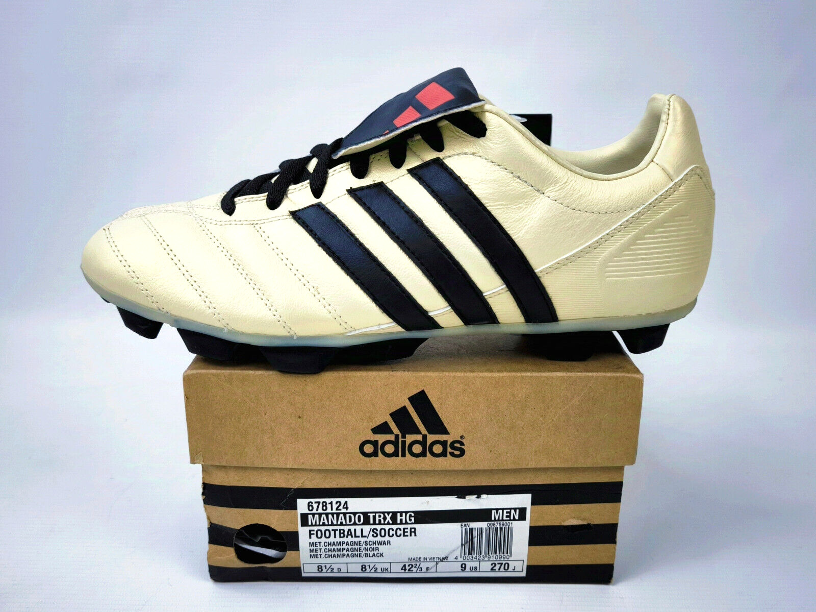 adidas Manado TRX HG 2002 champagne Fussball Schuhe 8.5 / 42 2/3 predator 678124