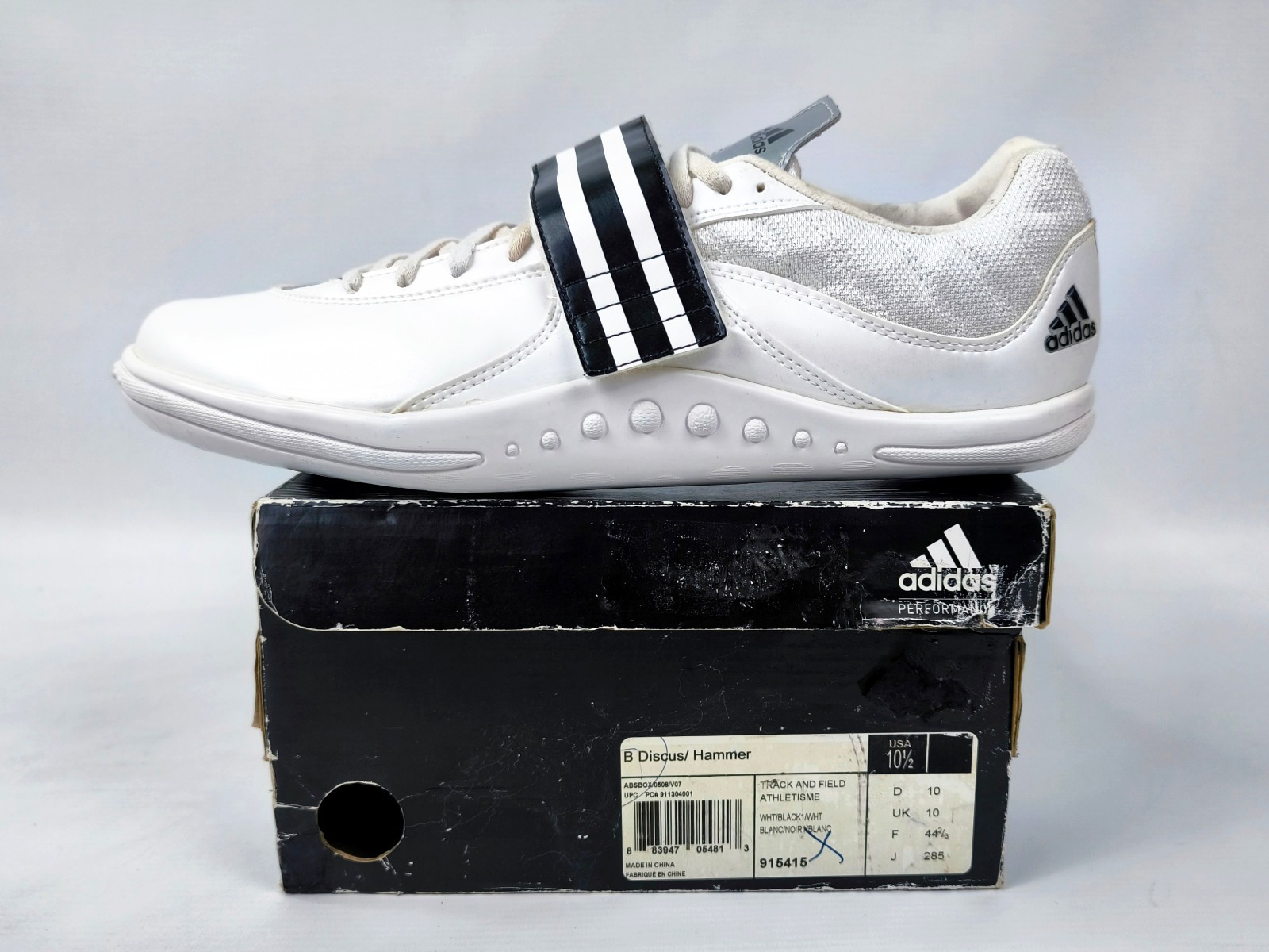 adidas adiStar 2008 Discus / Hammer Schuhe UK 10.5 / Eur 44 2/3 Sport 915415