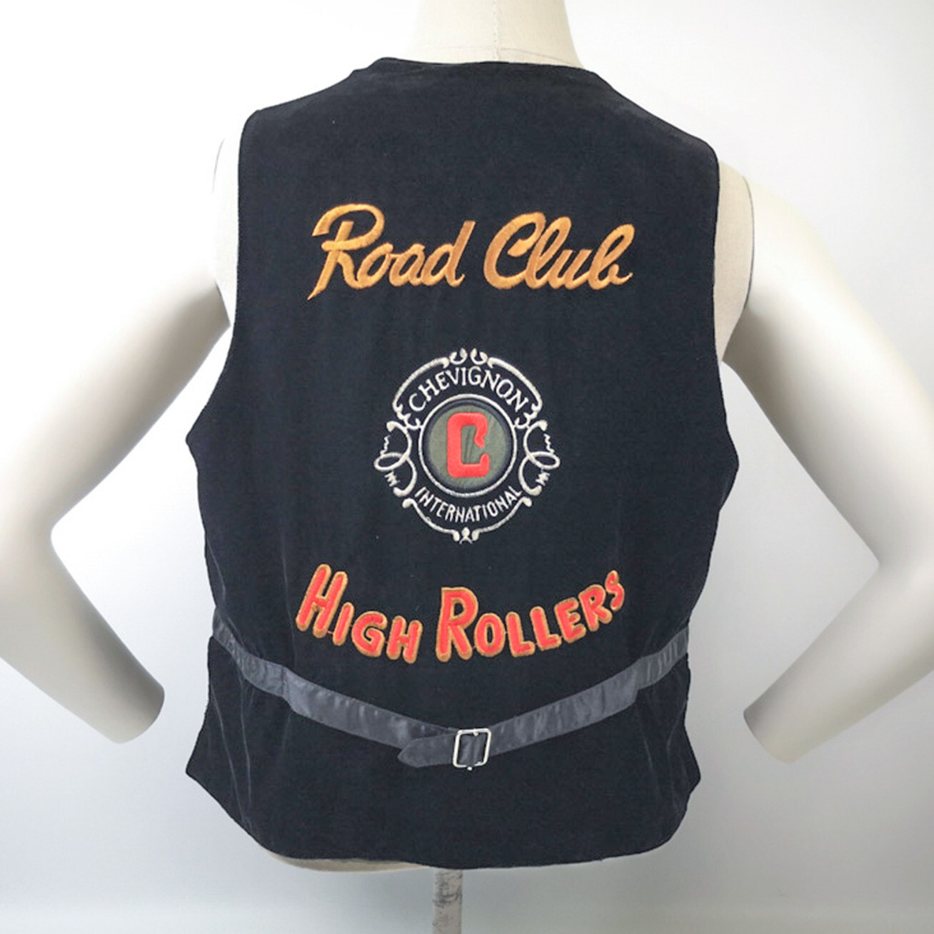 Chevignon Weste Leder Stoff Mix Wende Weste High Rollers Gr. XL (L)