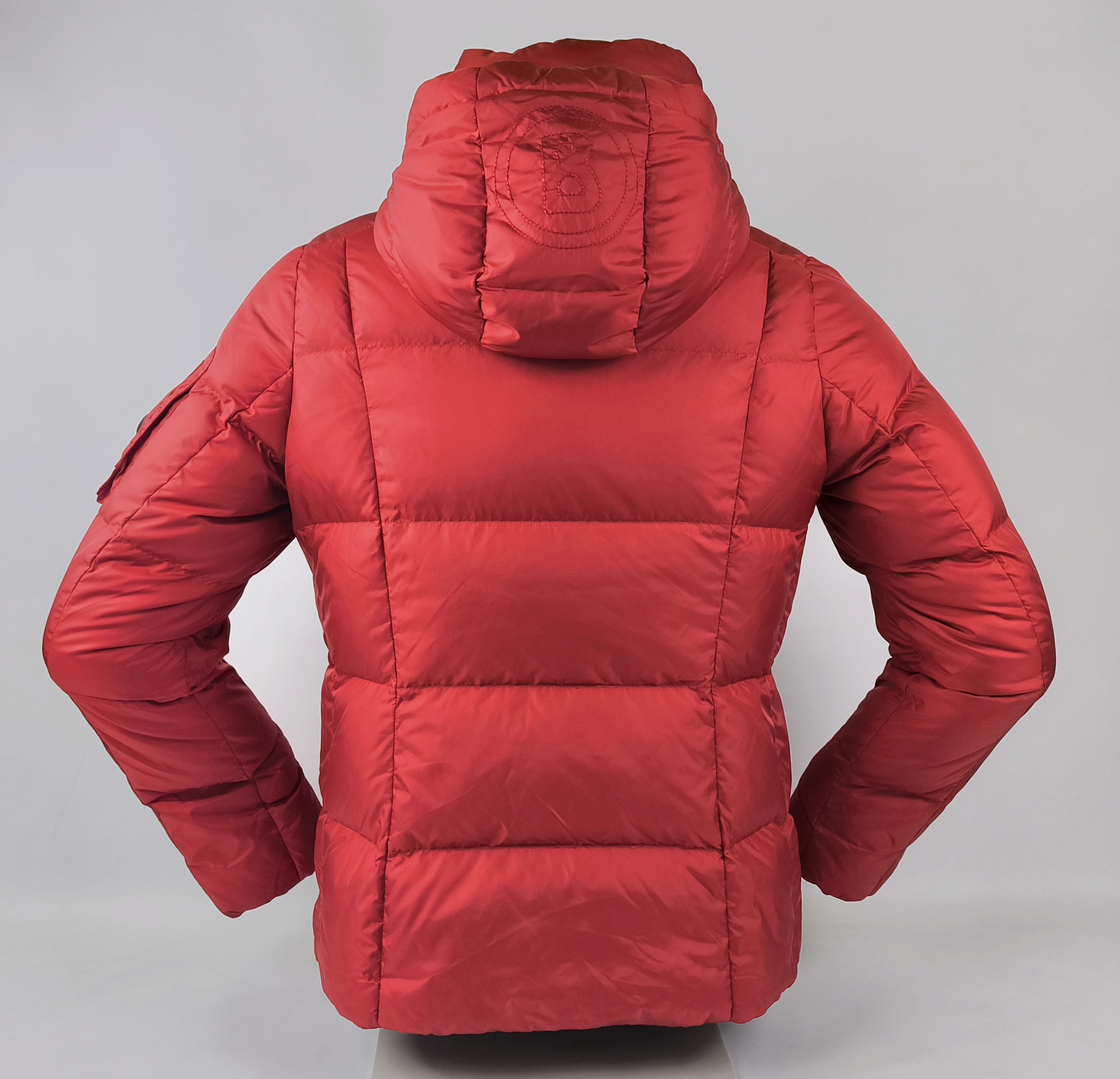 Bogner Daunenjacke Felina Gr. 42 (L) rot abnehmbare Kapuze Damen Jacke