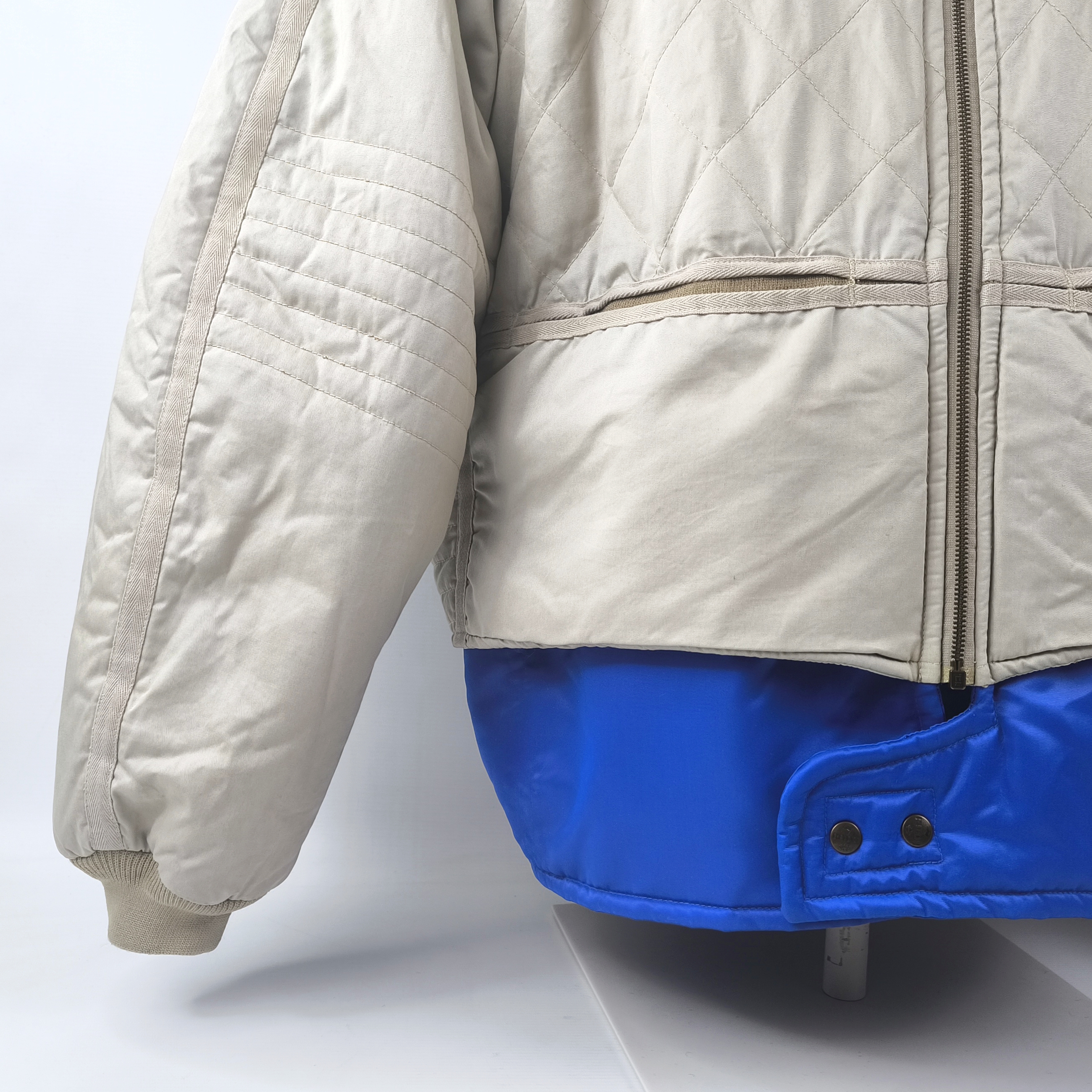 Chevignon Jacke Cosmos natur royalblau Gr. XL (XXL) Marine Stock Jacket vintage