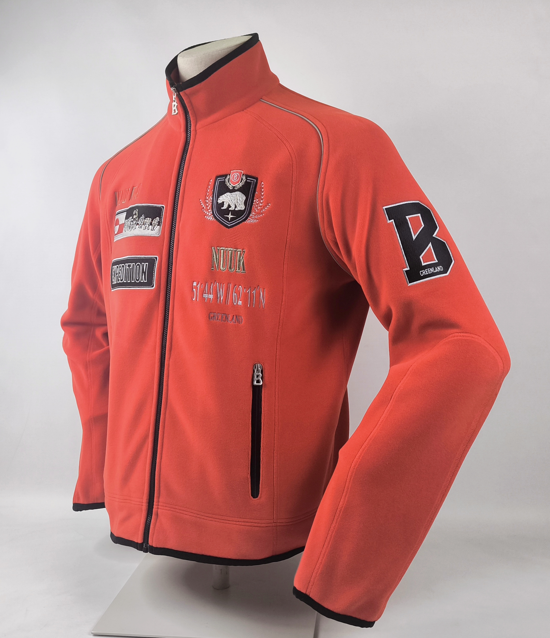 Bogner Fleece Jacke Expedition Gr. 50 (M/L) rot Fleecejacke Greenland