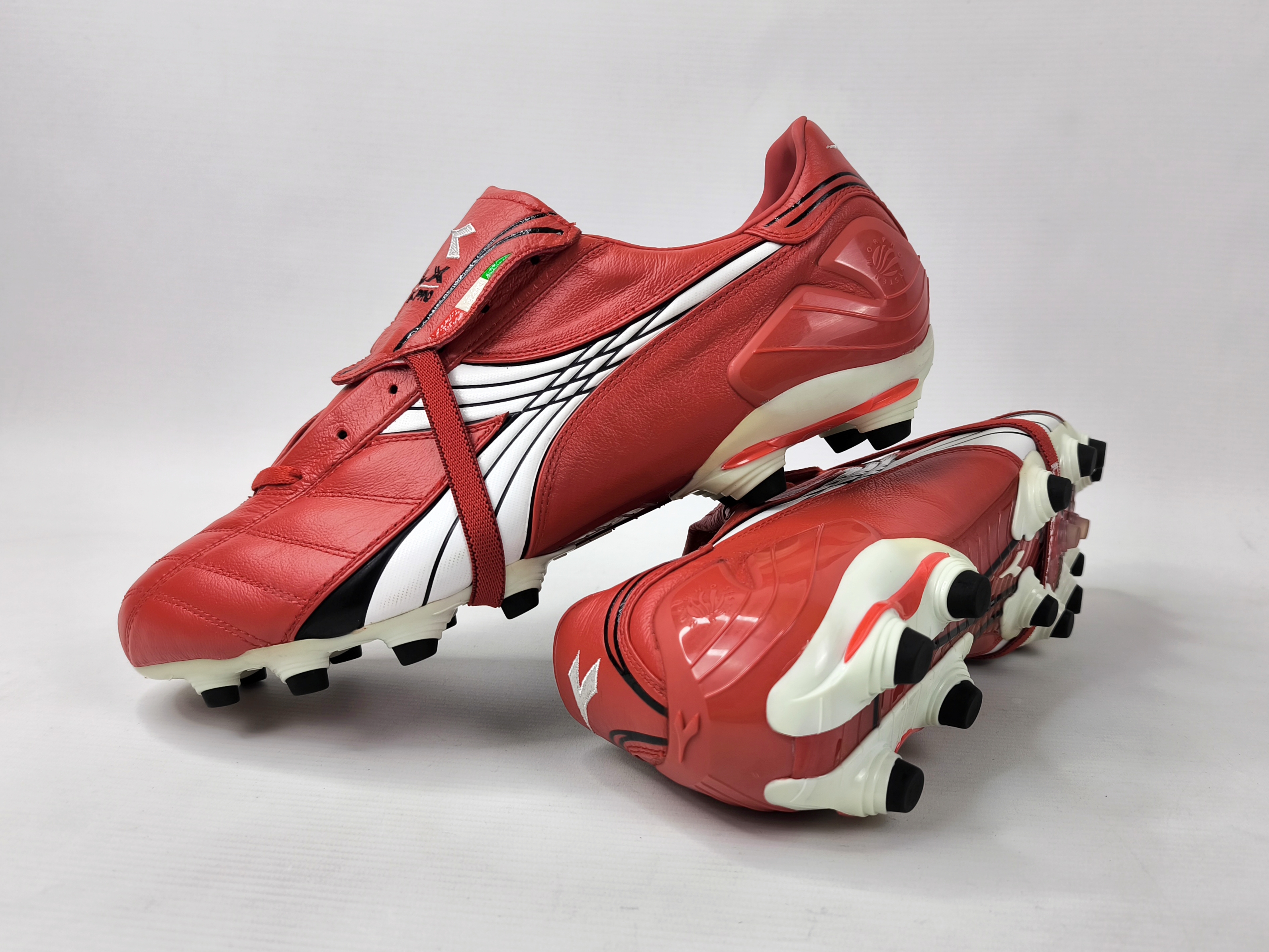 Diadora LX K-Pro 2 MG 14 Fussball Schuhe EUR 46 / UK 11.5 rot 152089 K-Leder