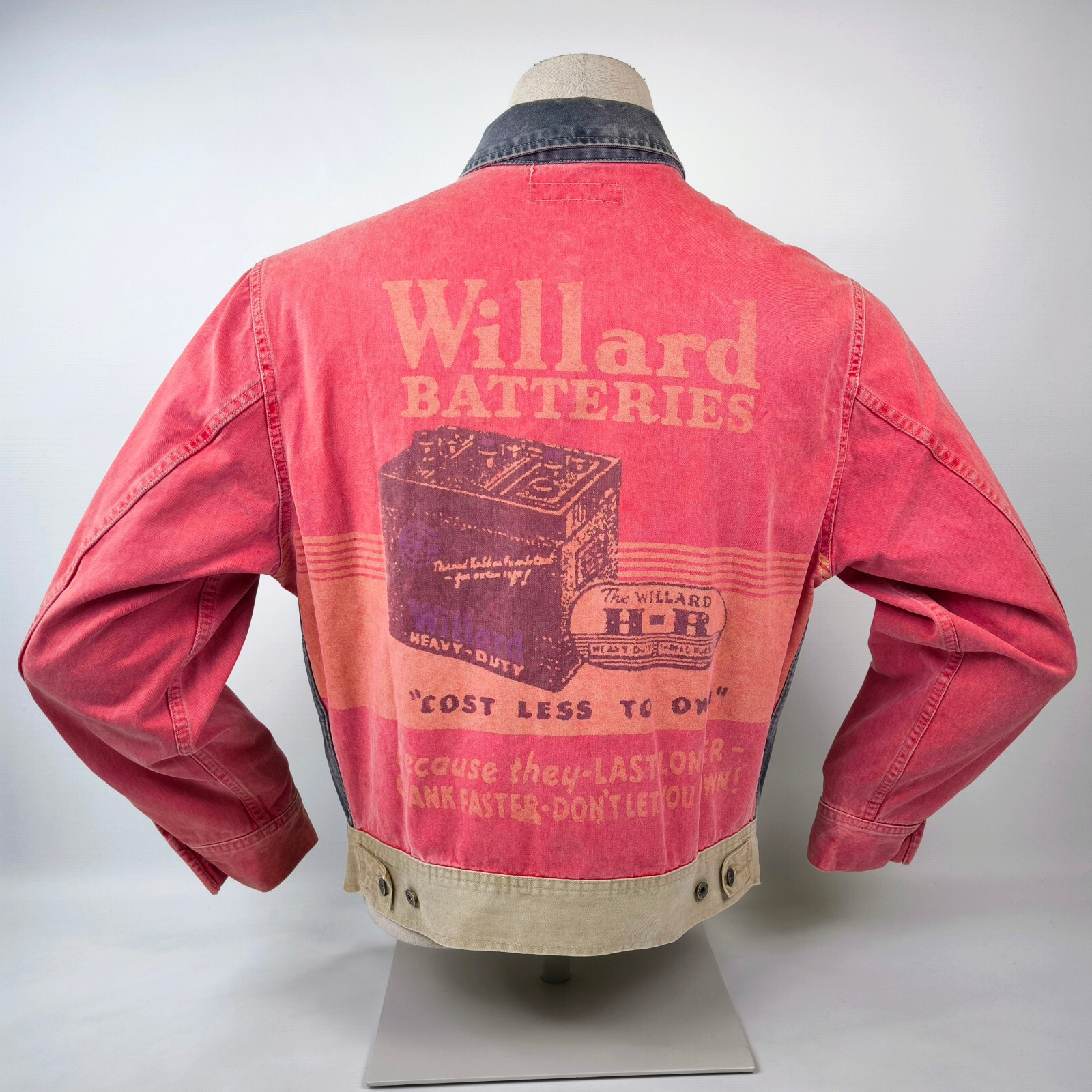 Replay Blue Jeans Jacke Willard Batteries 90er Gr. M vintage Jeansjacke