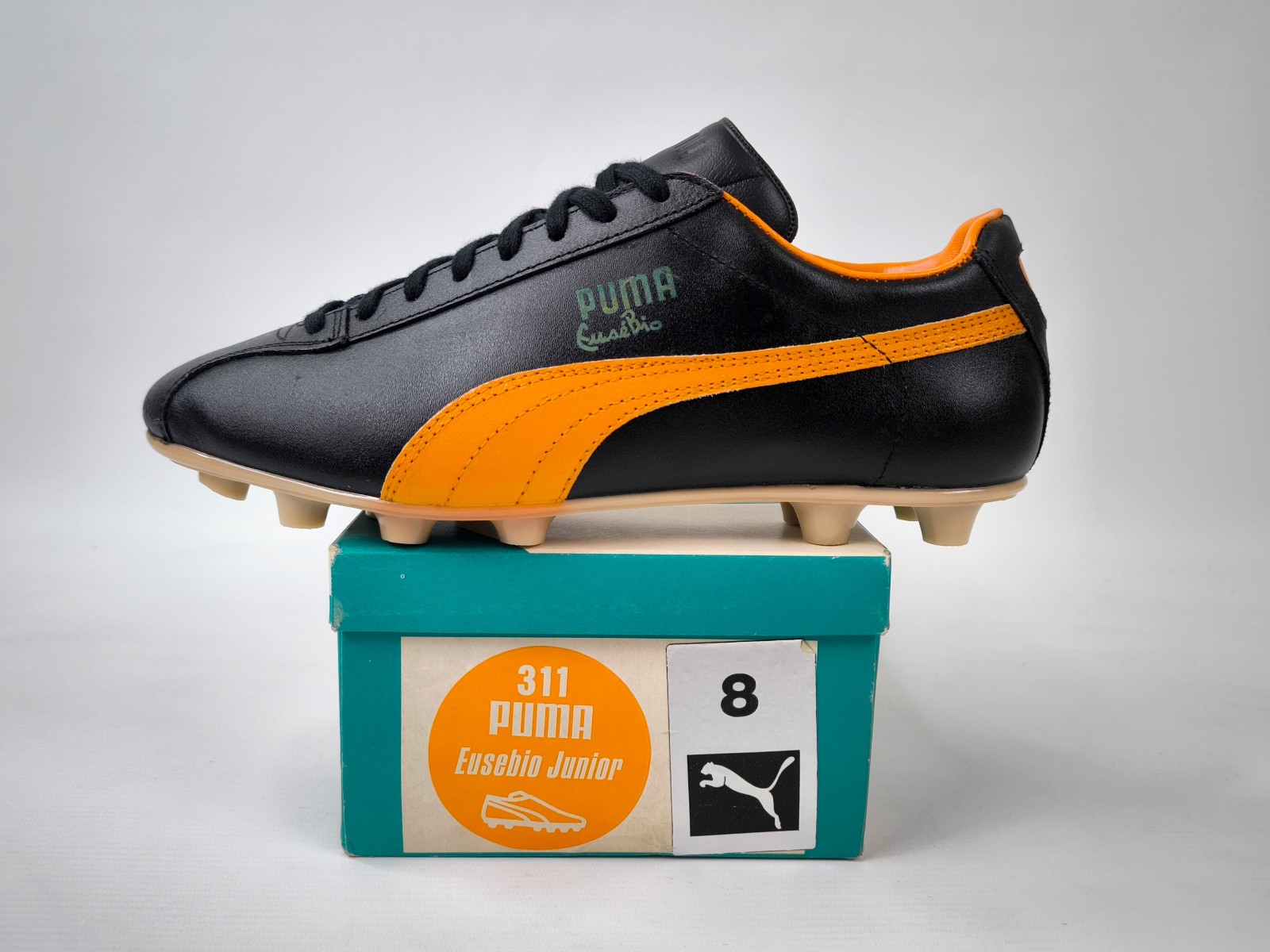 Puma Eusebio Fussball Schuhe Eur 42 / UK 8 West Germany 70s vintage Junior King