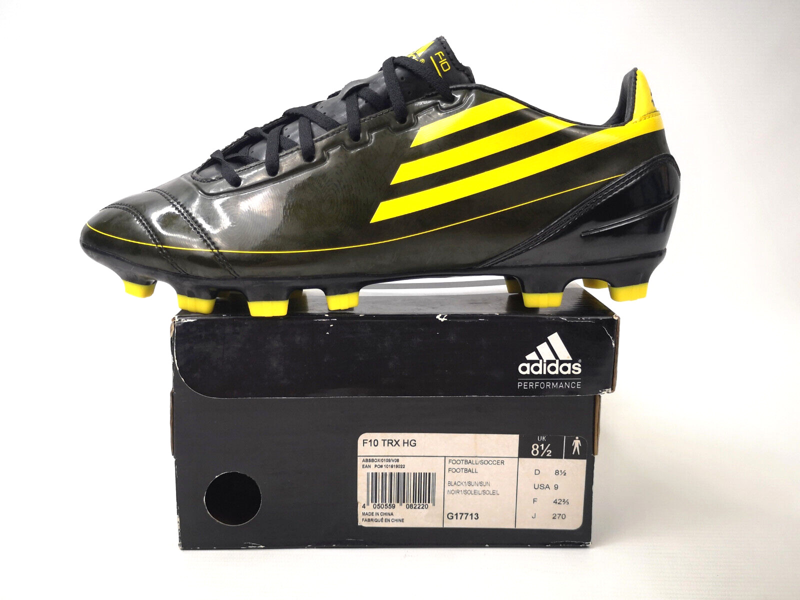 adidas F50 F10 TRX HG 2010 Fussball Schuhe Gr. EUR 42 2/3 UK 8.5 G17713 ghosted