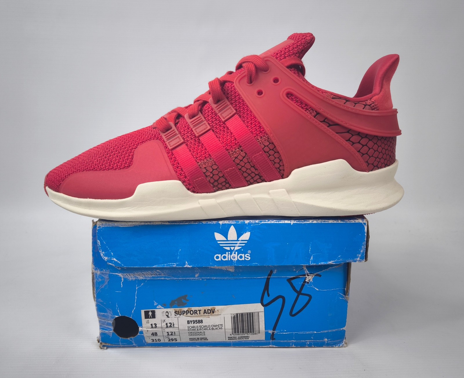 adidas Equipment EQT Support ADV UK 12.5 / Eur 48 aus 2017 BY9588