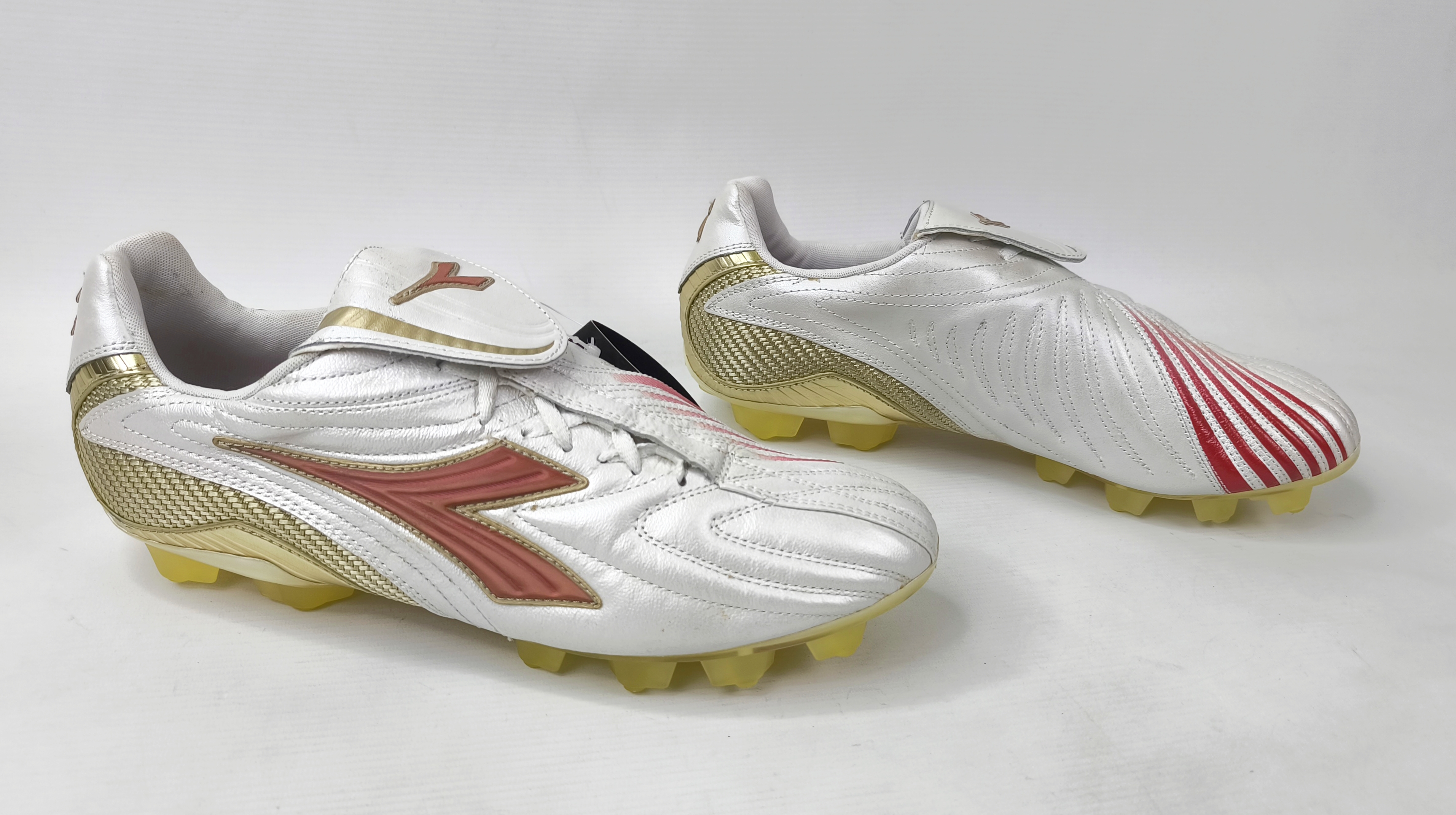 Diadora Maximus K RTX 14 Fussball Schuhe EUR 46 / UK 11.5 silber 145229 K-Leder