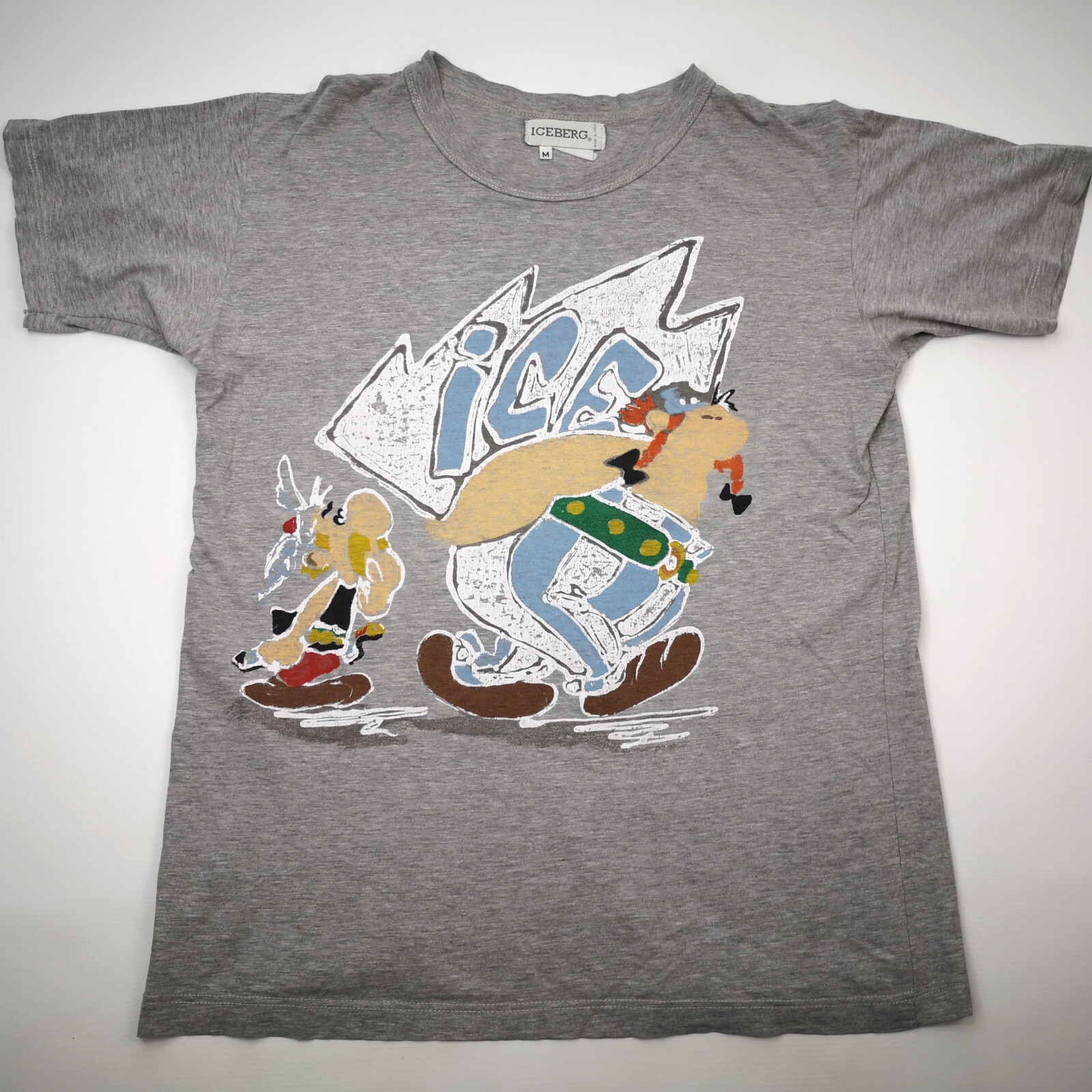 Iceberg T-Shirt Asterix und Obelix grau Gr. M