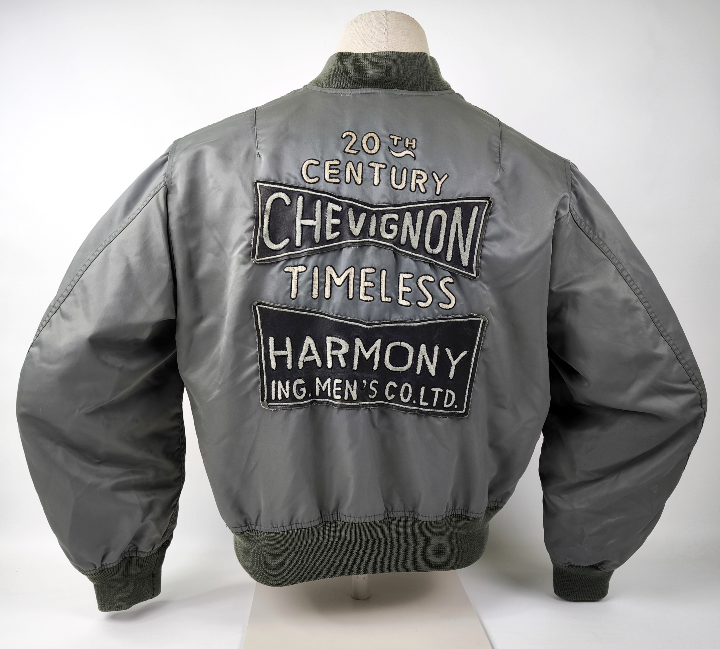 Chevignon Jacke Bomberjacke kaki Gr. L (M) Timeless Harmony vintage 80s