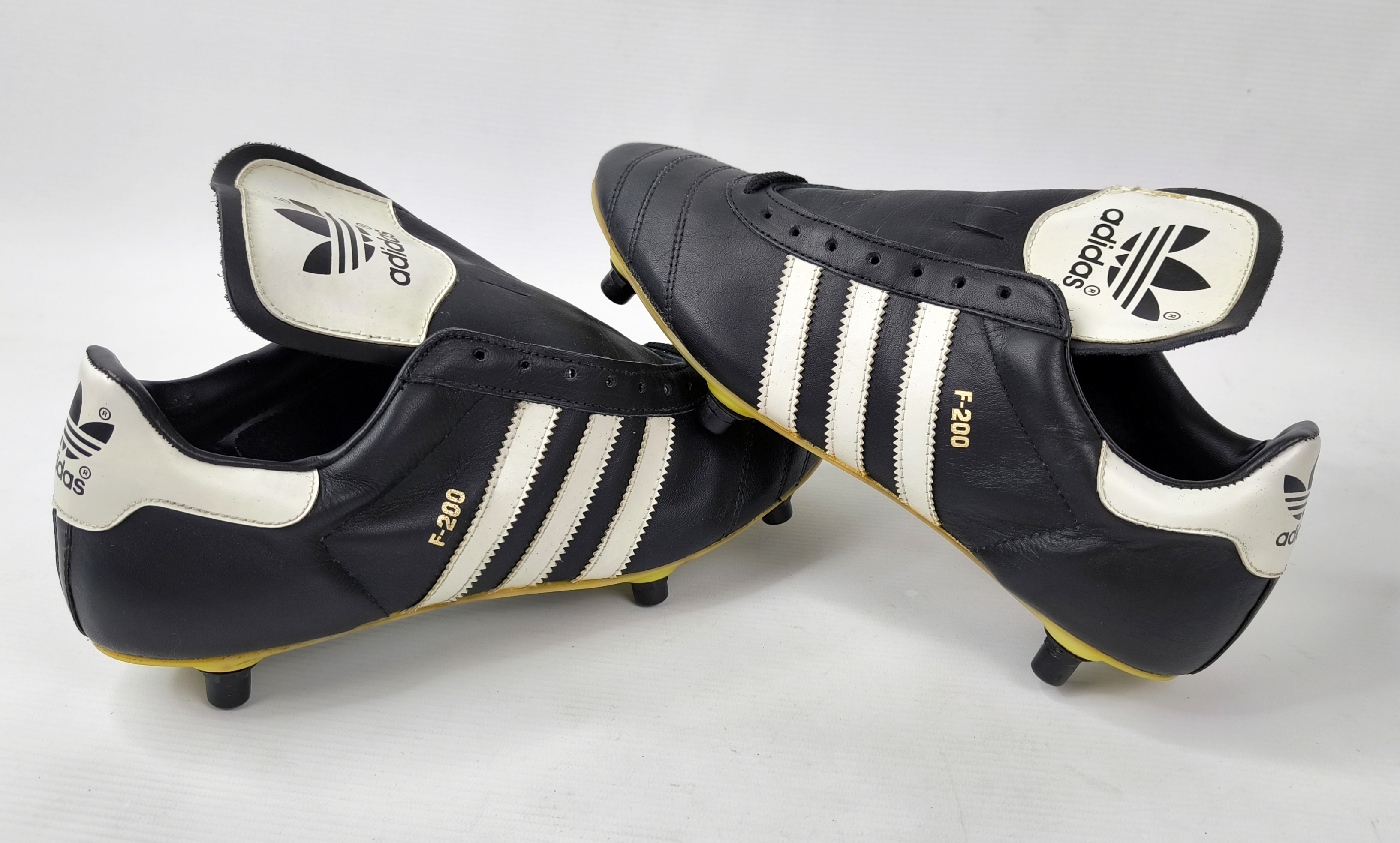 adidas F-200 Fussball Schuhe 1980s EUR 43 1/3 / UK 9.5 vintage BN ungetragen
