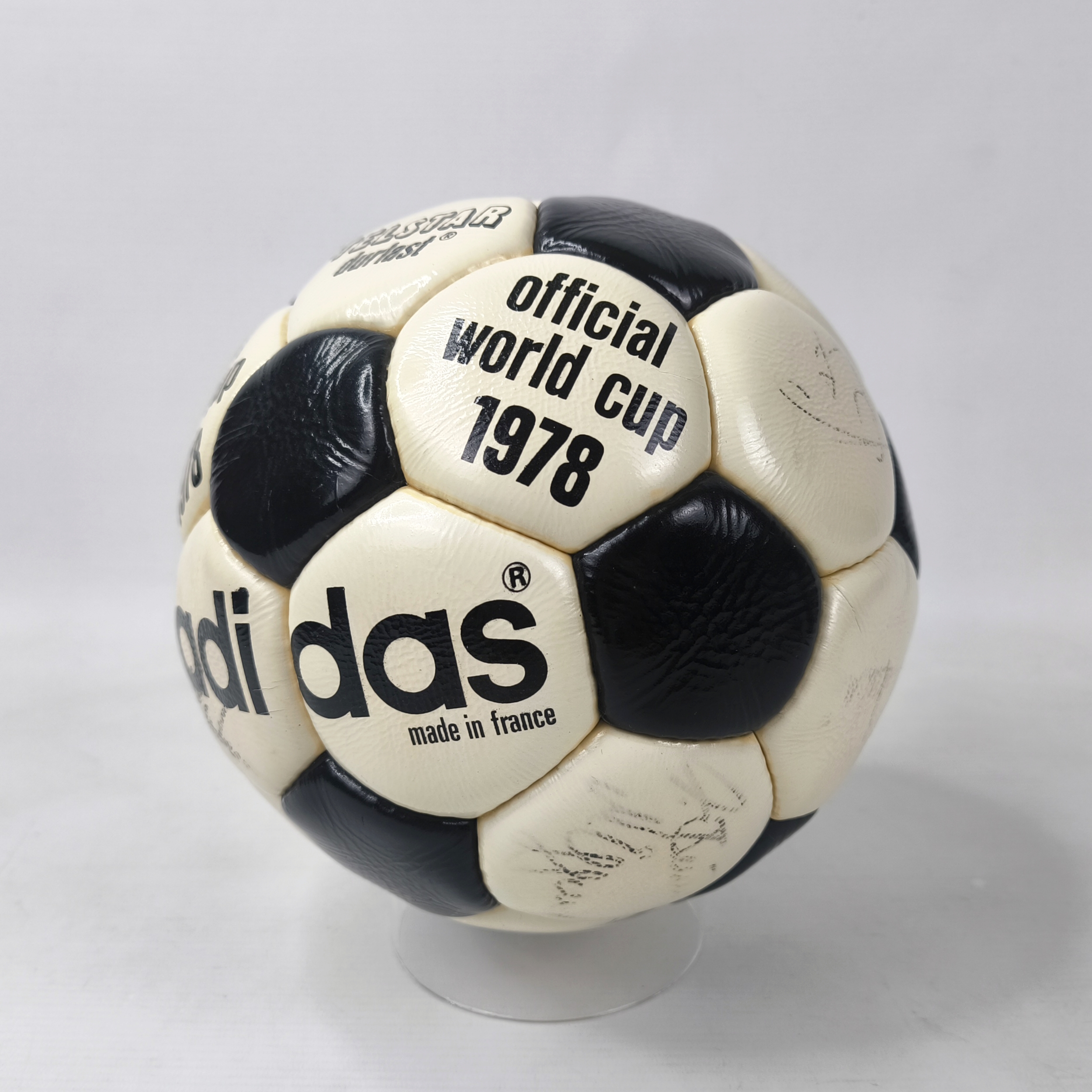 adidas Fussball Telstar Durlast Official World Cup 1978 Made in France Ball