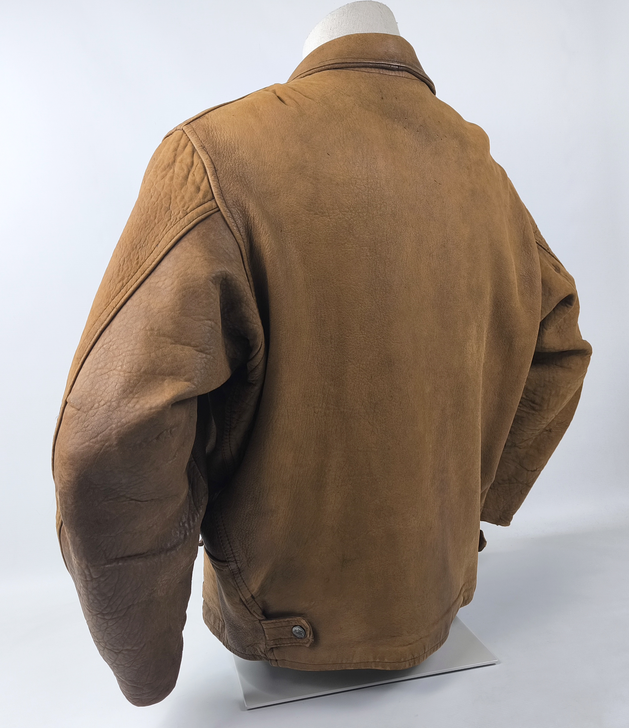 Chevignon Lederjacke braun Gr. XL (L) Fliegerjacke vintage 80s Old Flight Jacket