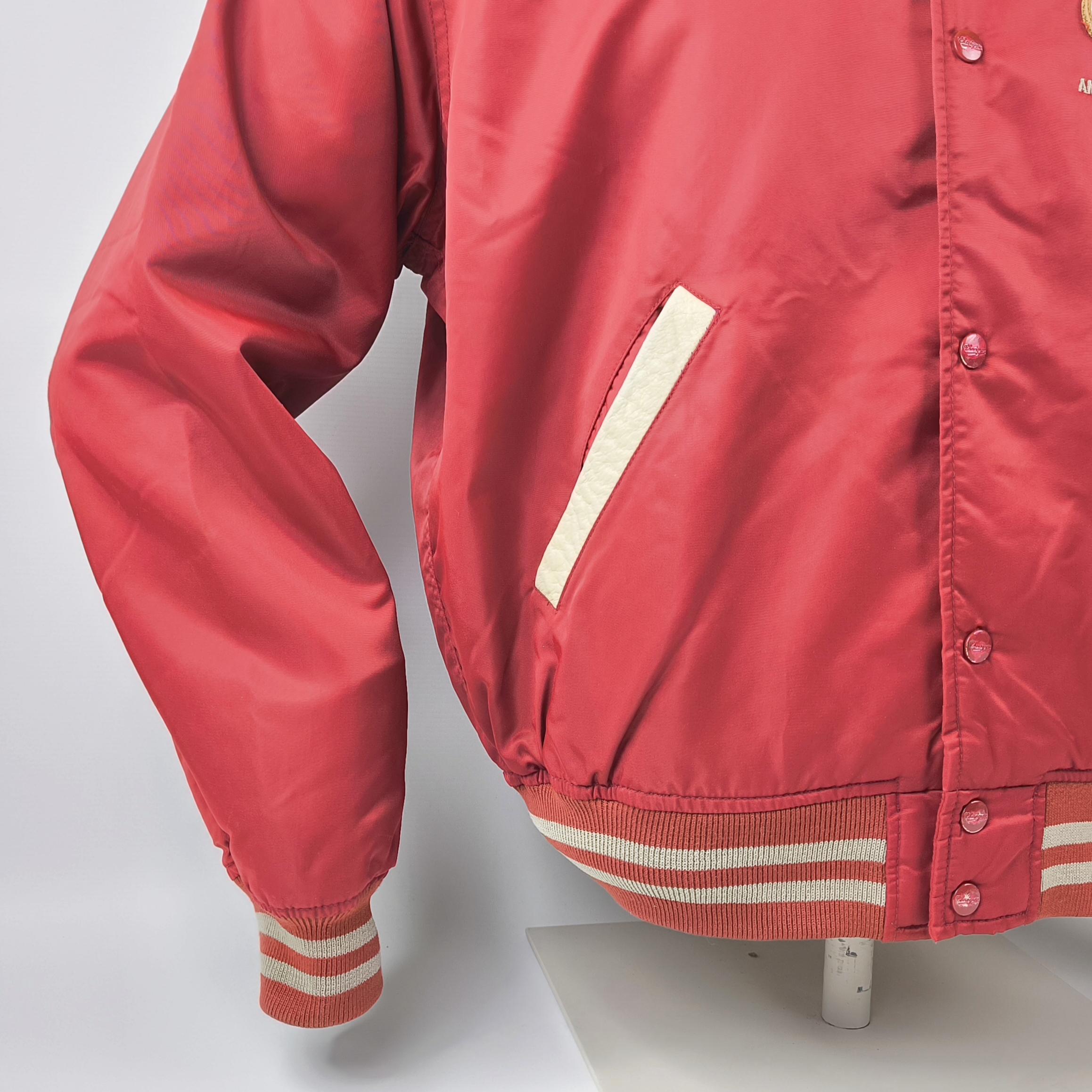 Chevignon Jacke Kern County Men`s Sports Gr. XL (L) rot vintage 90s Rückenlogo