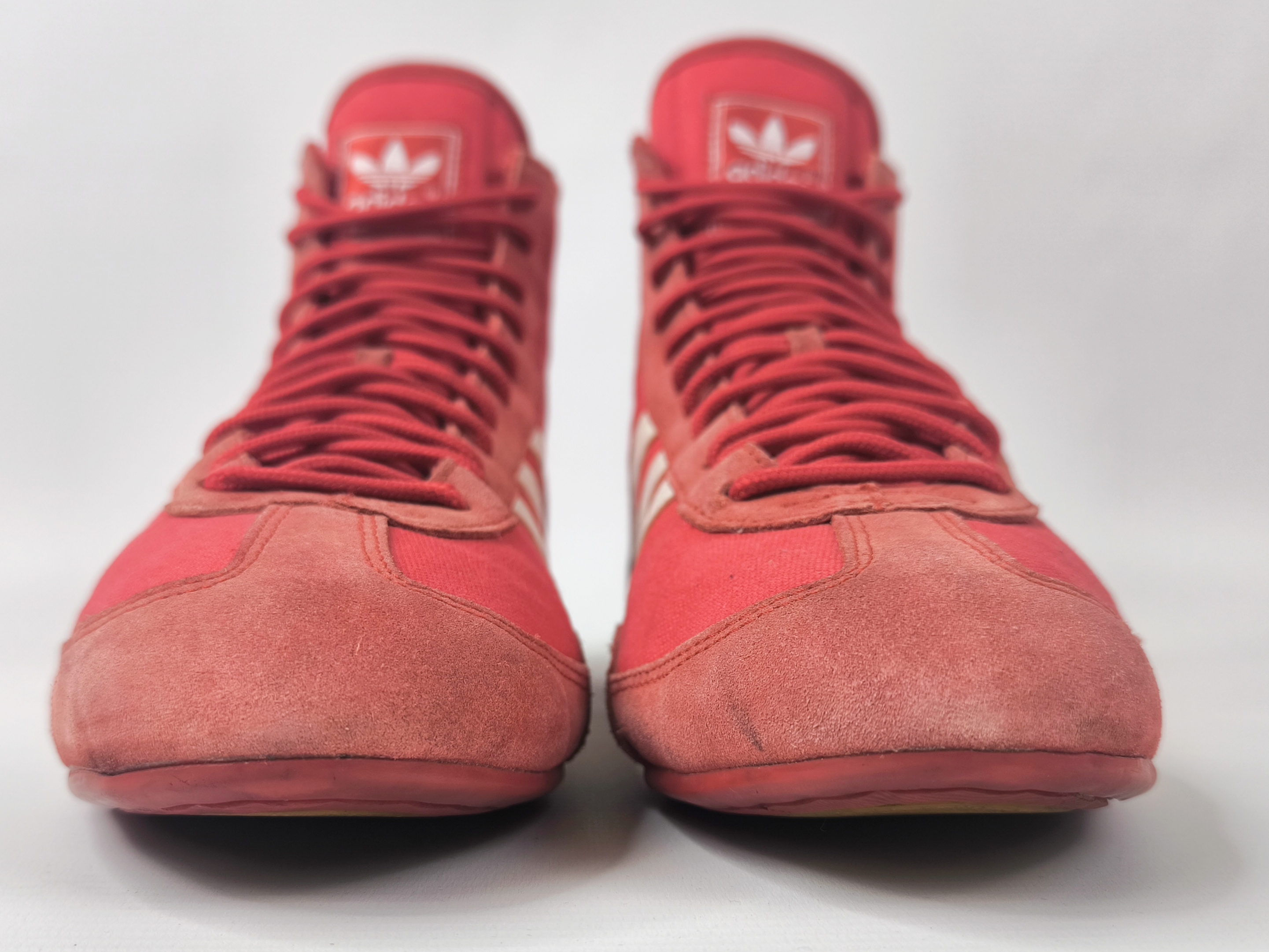 adidas Wrestling Schuhe Canvas rot 2003 EUR 43 1/3 UK 9 combat 038678