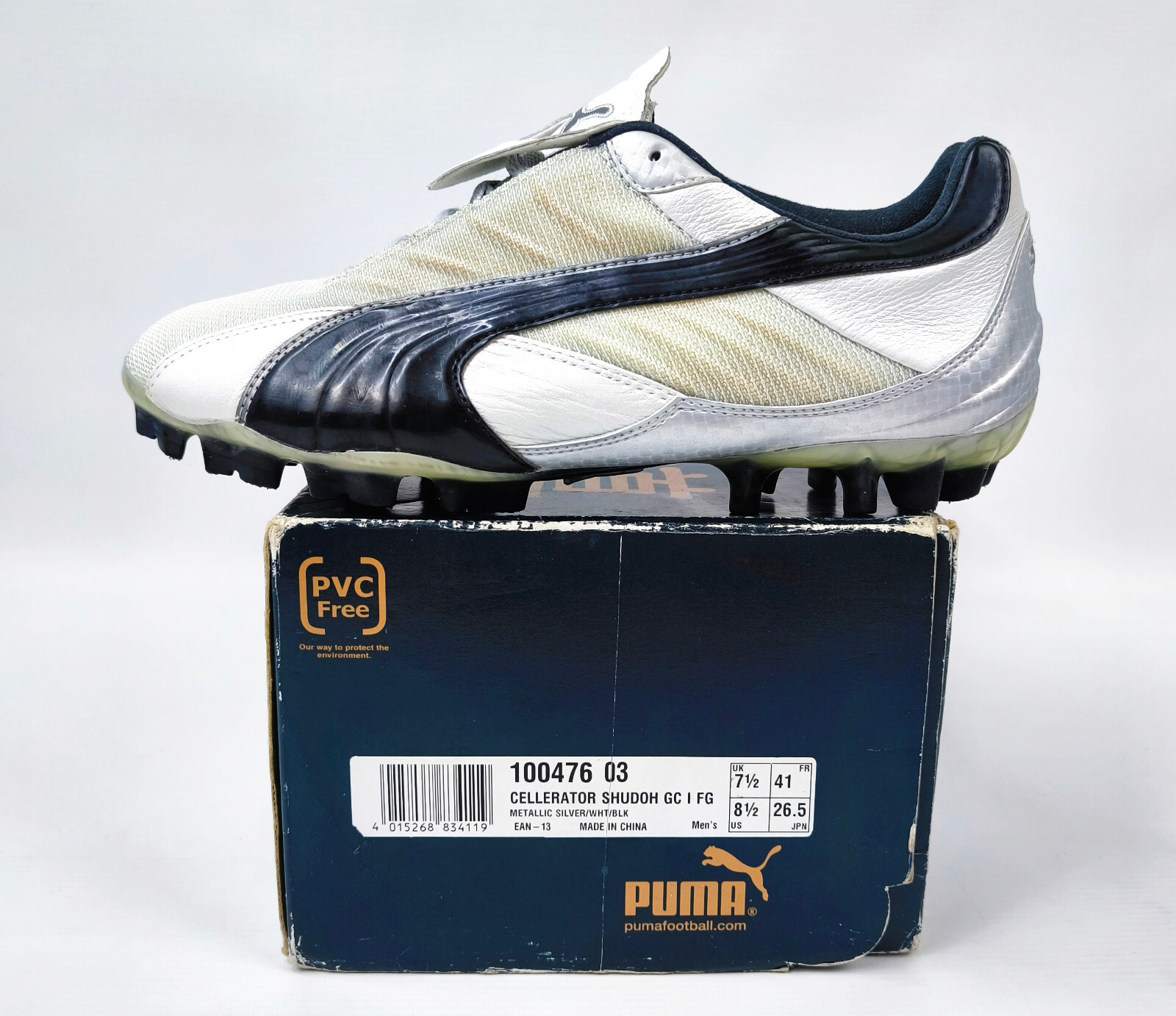 Puma Cellerator Shudoh GC I FG Gr. 41 / UK 7.5 Fussball Schuhe + Tasche 100476