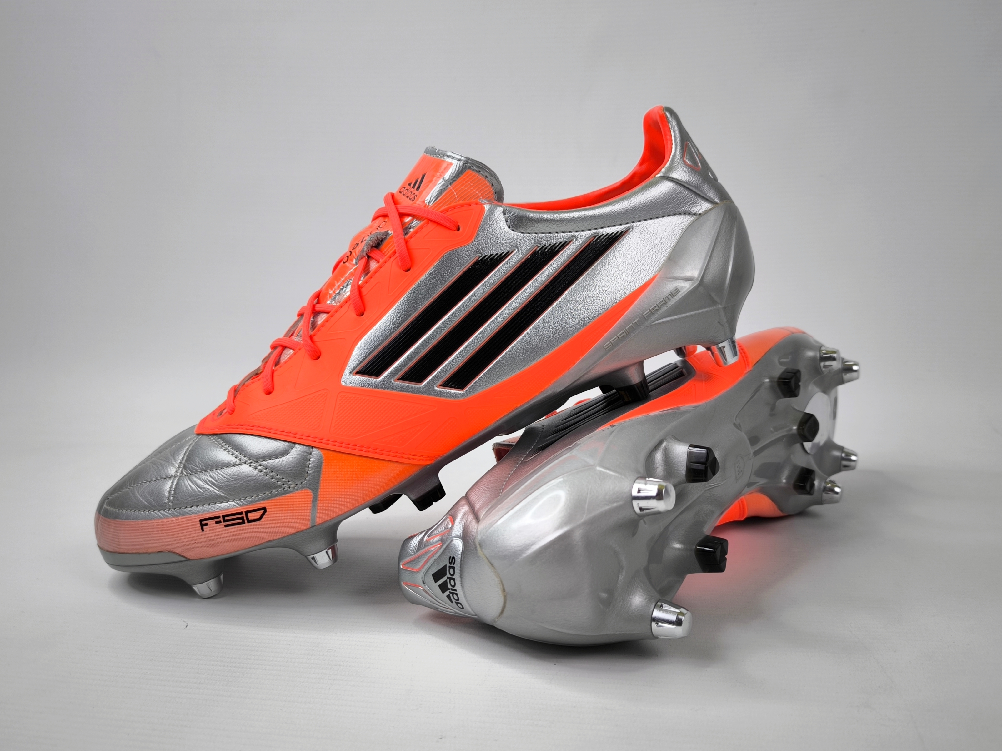adidas Adizero F50 XTRX SG EUR 47 1/3 / UK 12 aus 2012 orange silber G64220