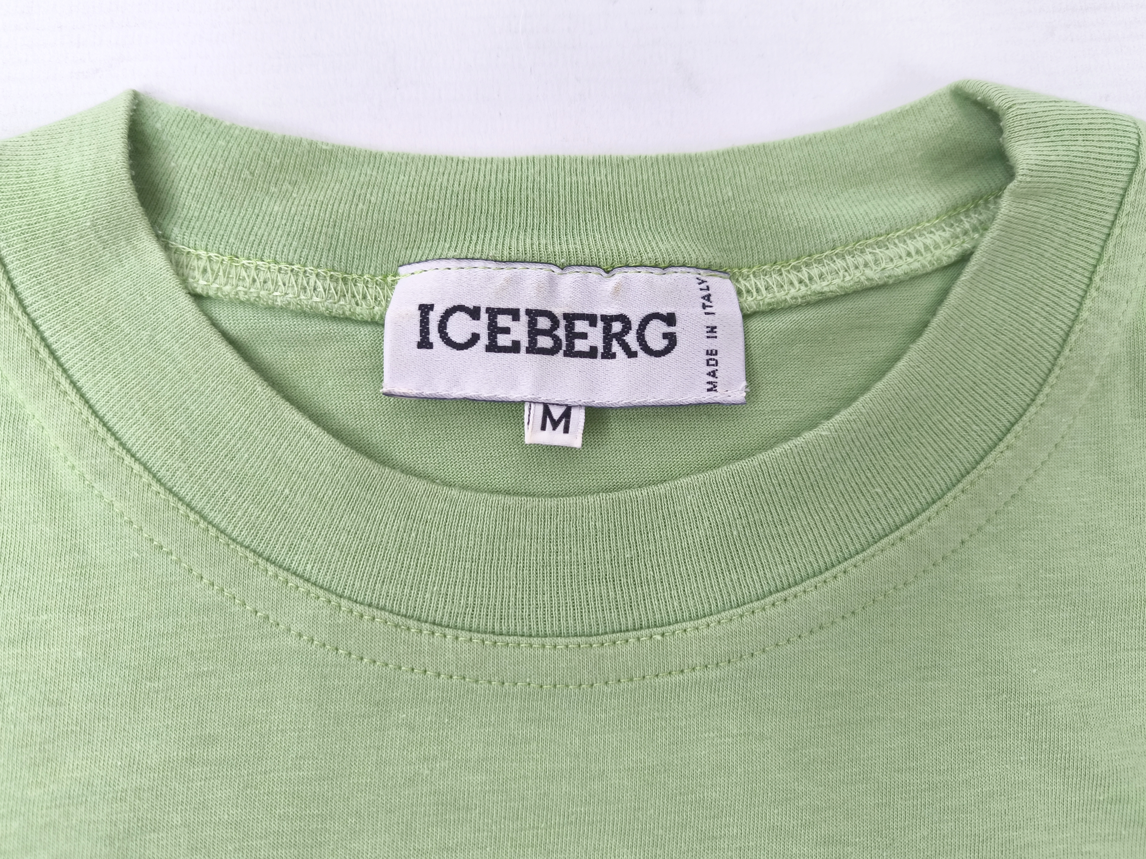Iceberg T-Shirt Balu Dschungelbuch hellgrün Gr. M (L) Italy vintage 90s