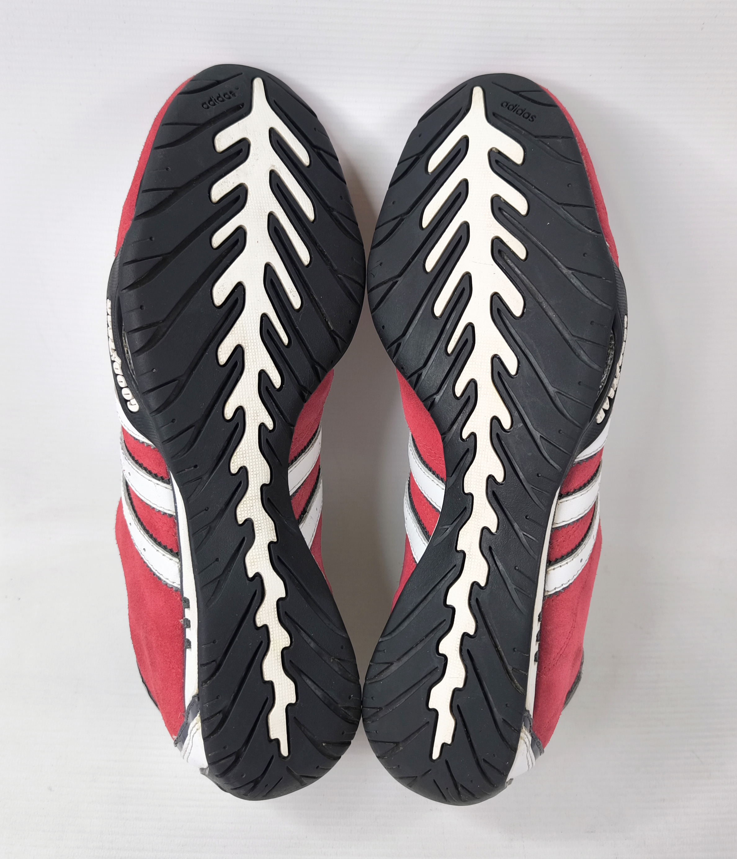 adidas Adi Racer Low Schuhe EUR 44 2/3 UK 10 Wildleder rot 133599 aus 2005