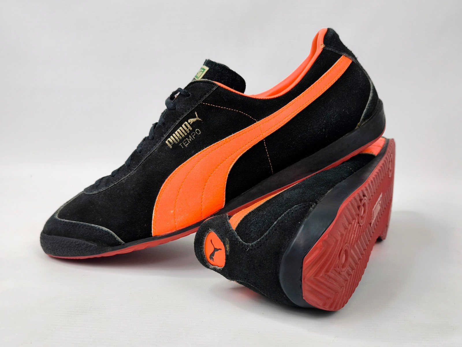 Puma Tempo Schuhe suede UK 13 / Eur 48 2/3 Made in West Germany 70s vintage