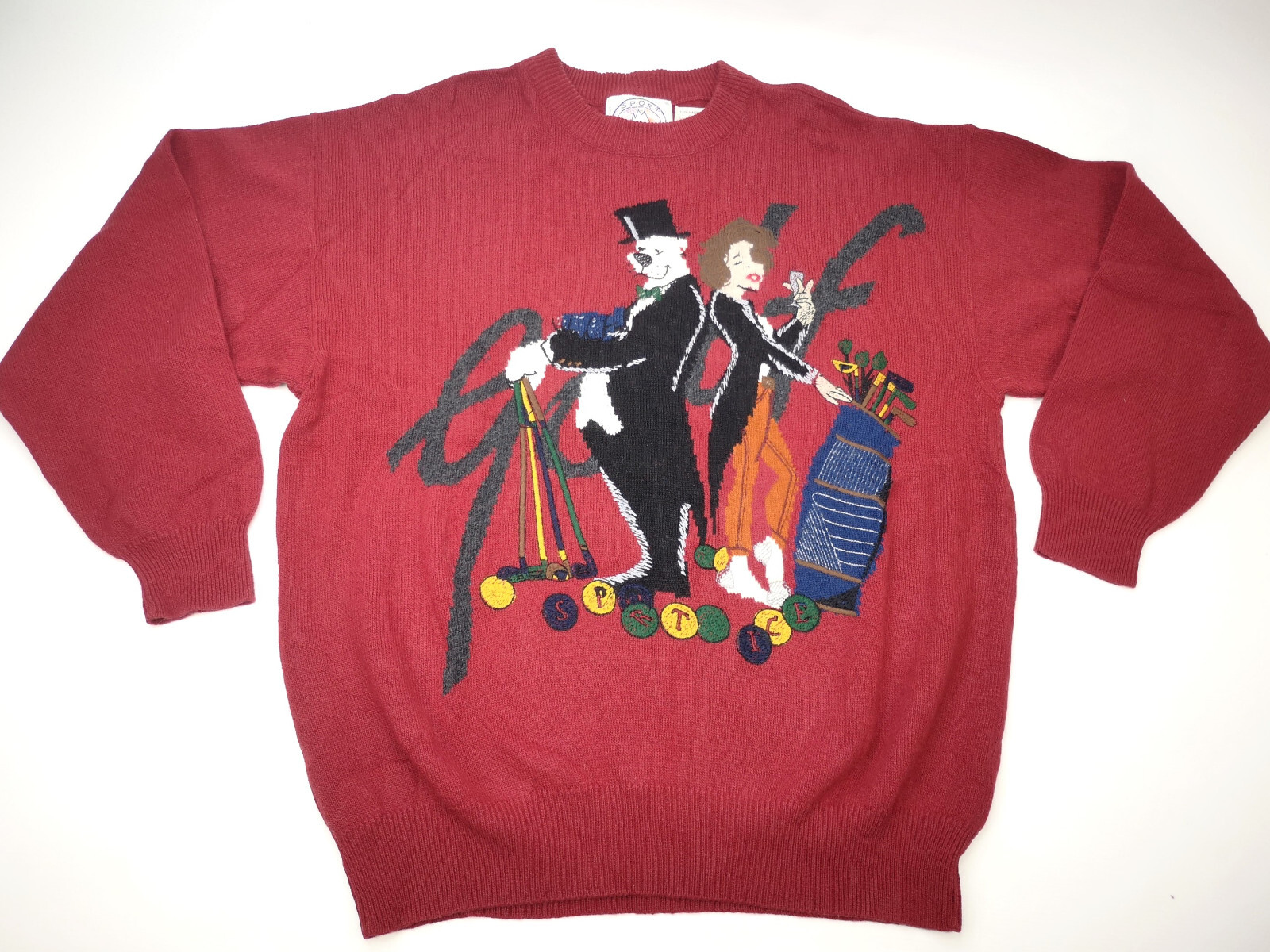 Sport Ice by Iceberg Strick Pullover Golf Gr. V (XL) Neu im Polybag vintage 90s