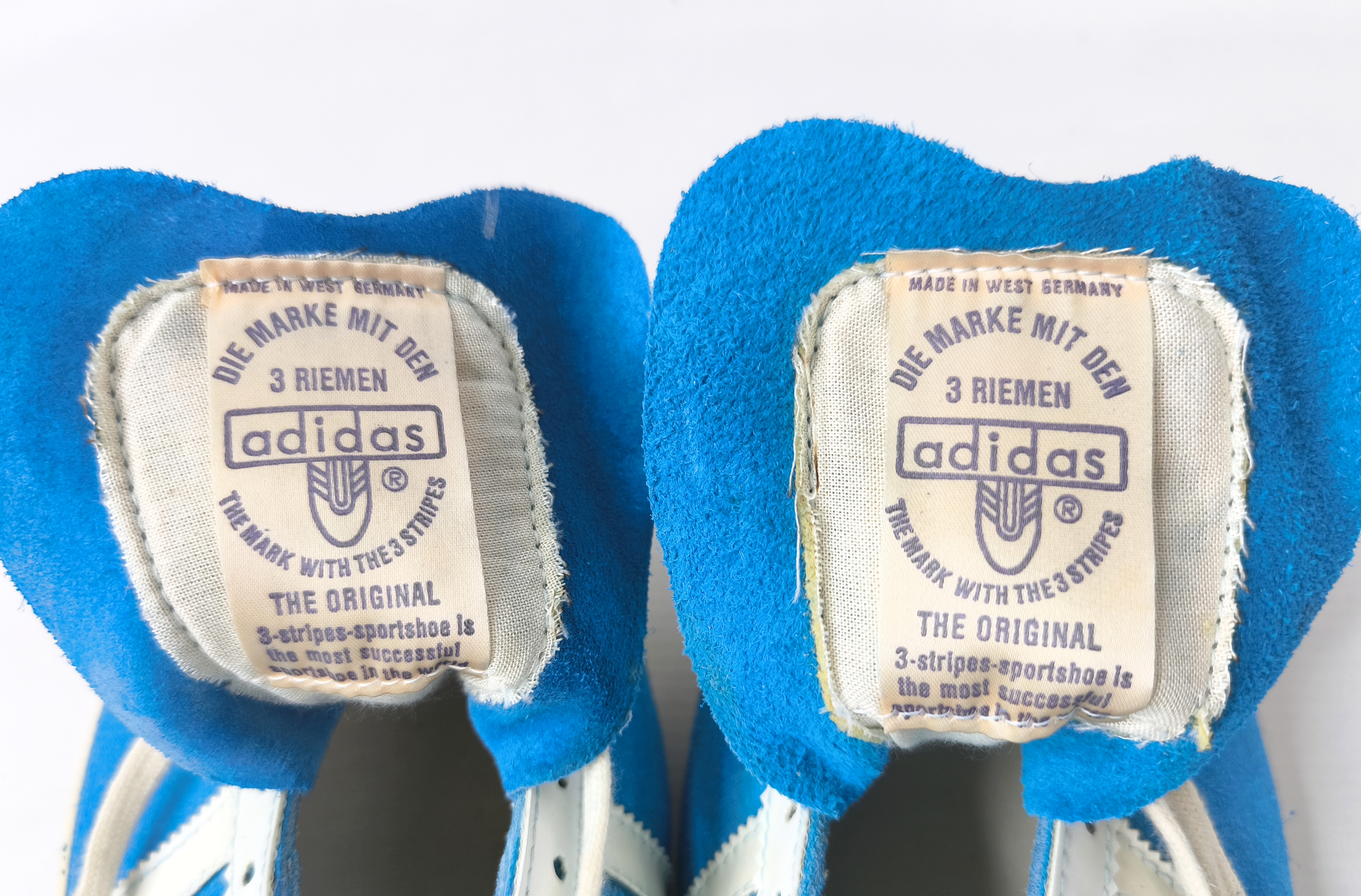 adidas Athen Schuhe EUR 45 1/3 UK 10.5 Made in West Germany 70s suede trainers