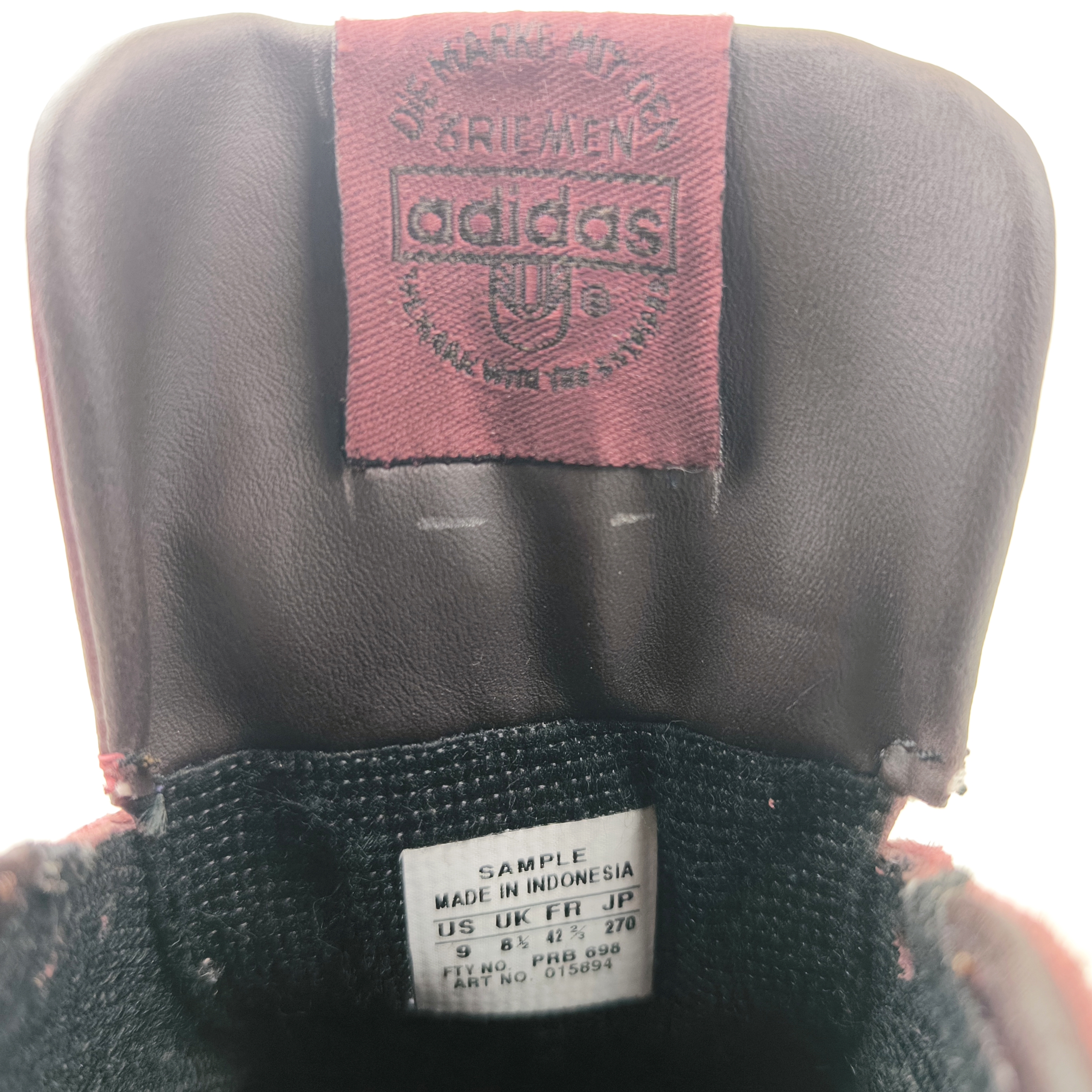 adidas Vina Del Mar Schuhe bordeaux EUR 42 2/3 UK 8.5 aus 2003 Chile 015894