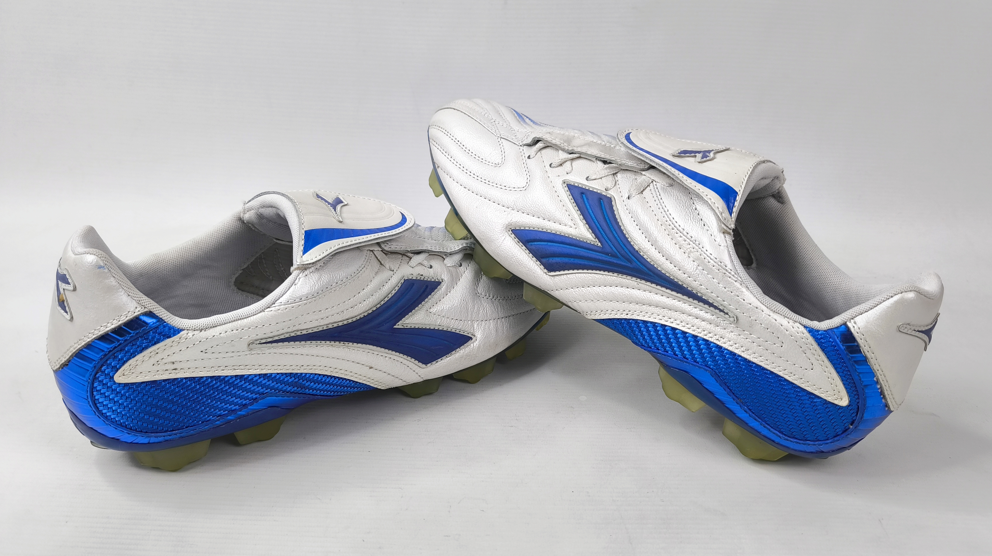 Diadora Maximus K RTX 14 Fussball Schuhe EUR 46 / UK 11.5 silber 145229 K-Leder Kopie
