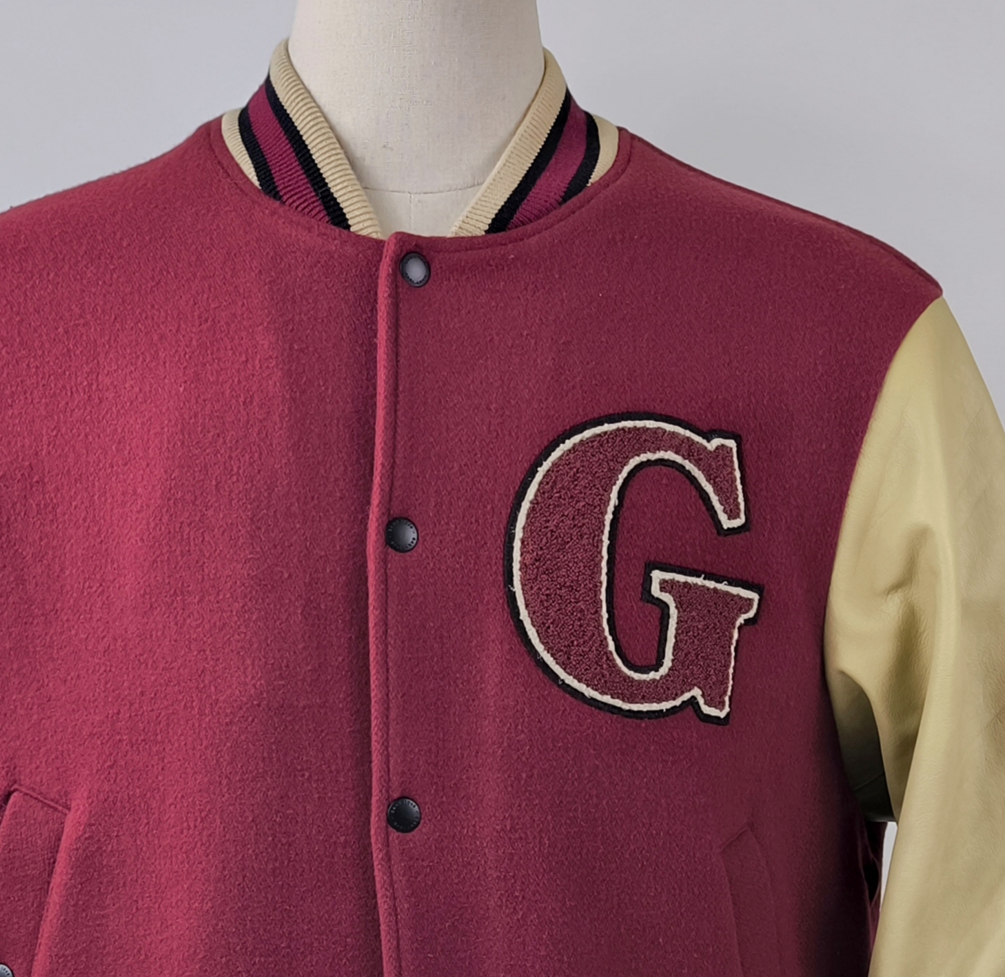 Gant Padded Mix Varsity Jacket Gr. L (XL) College Baseball Jacke Plumped Red neu