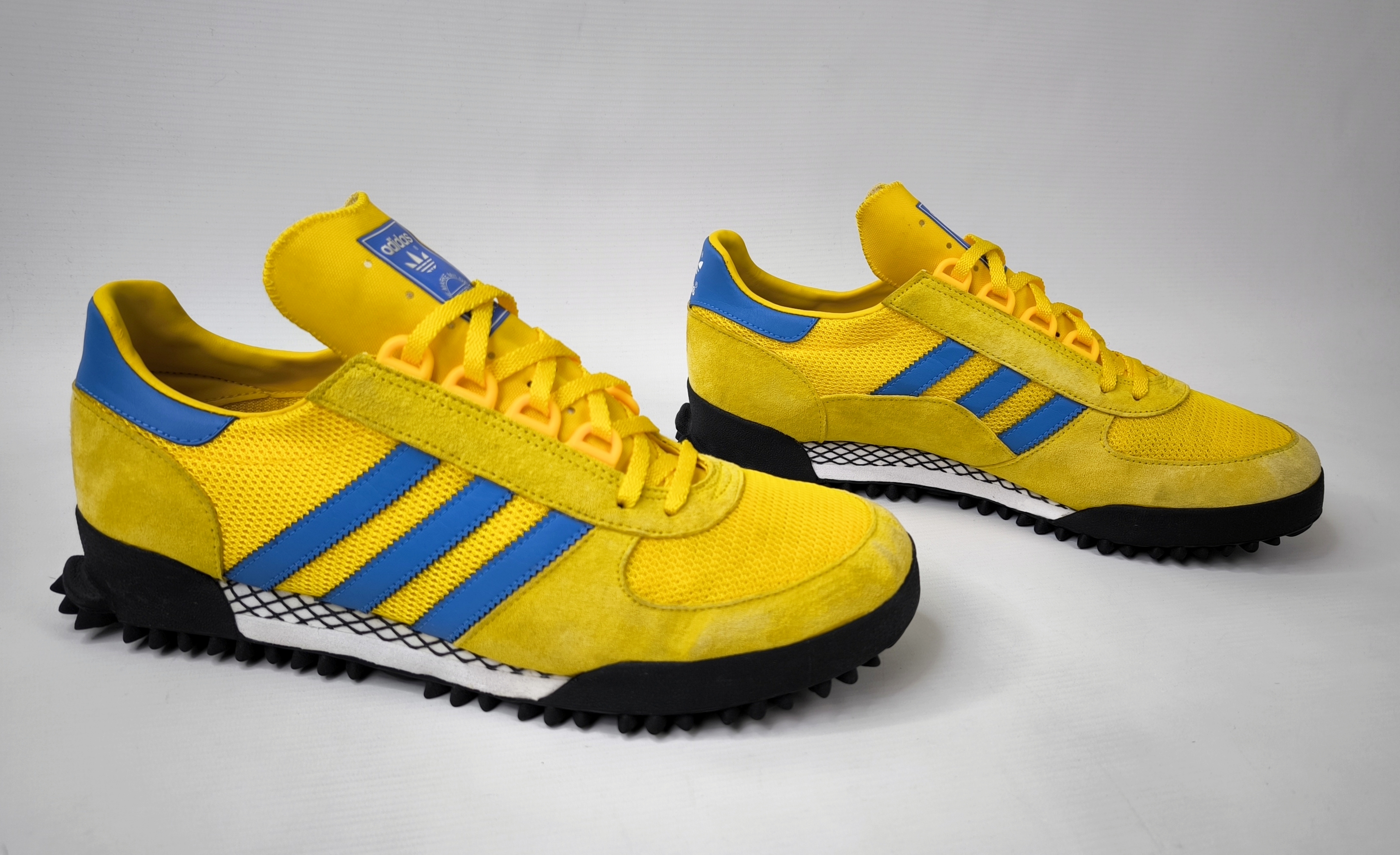 adidas Marathon TR Trainer Schuhe Eur 46 - UK 11 aus 2017 B27876 gelb blau