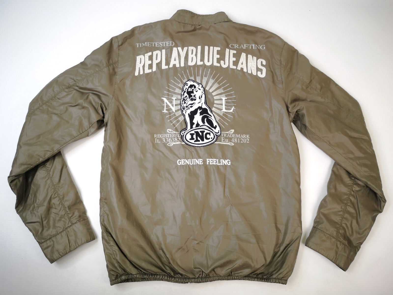 Replay Blue Jeans Herren Jacke Löwe Gr. S