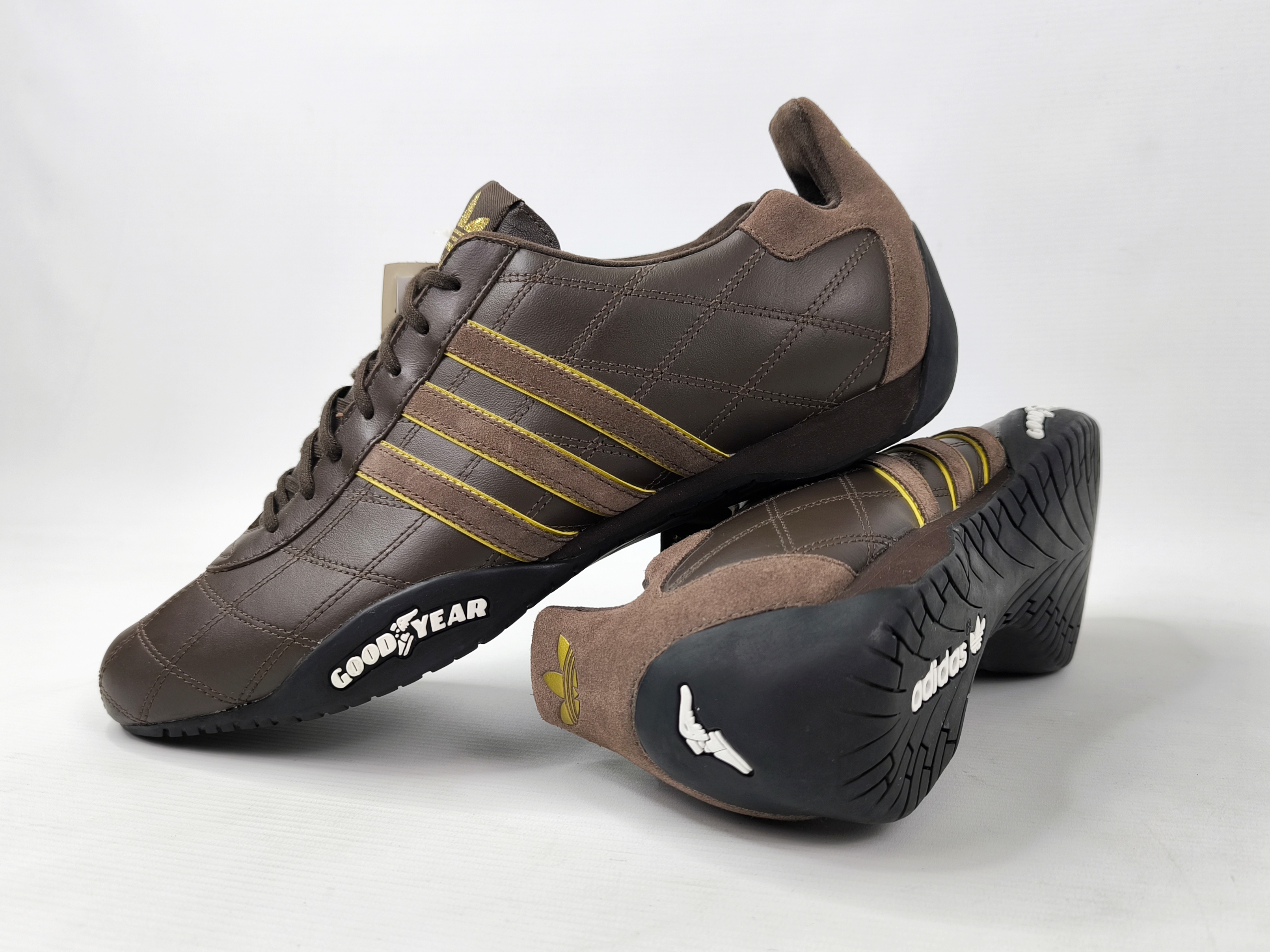 adidas Tuscany LEA Schuhe EUR 47 1/3 UK 12 aus 2004 Wildleder Leder braun 044867