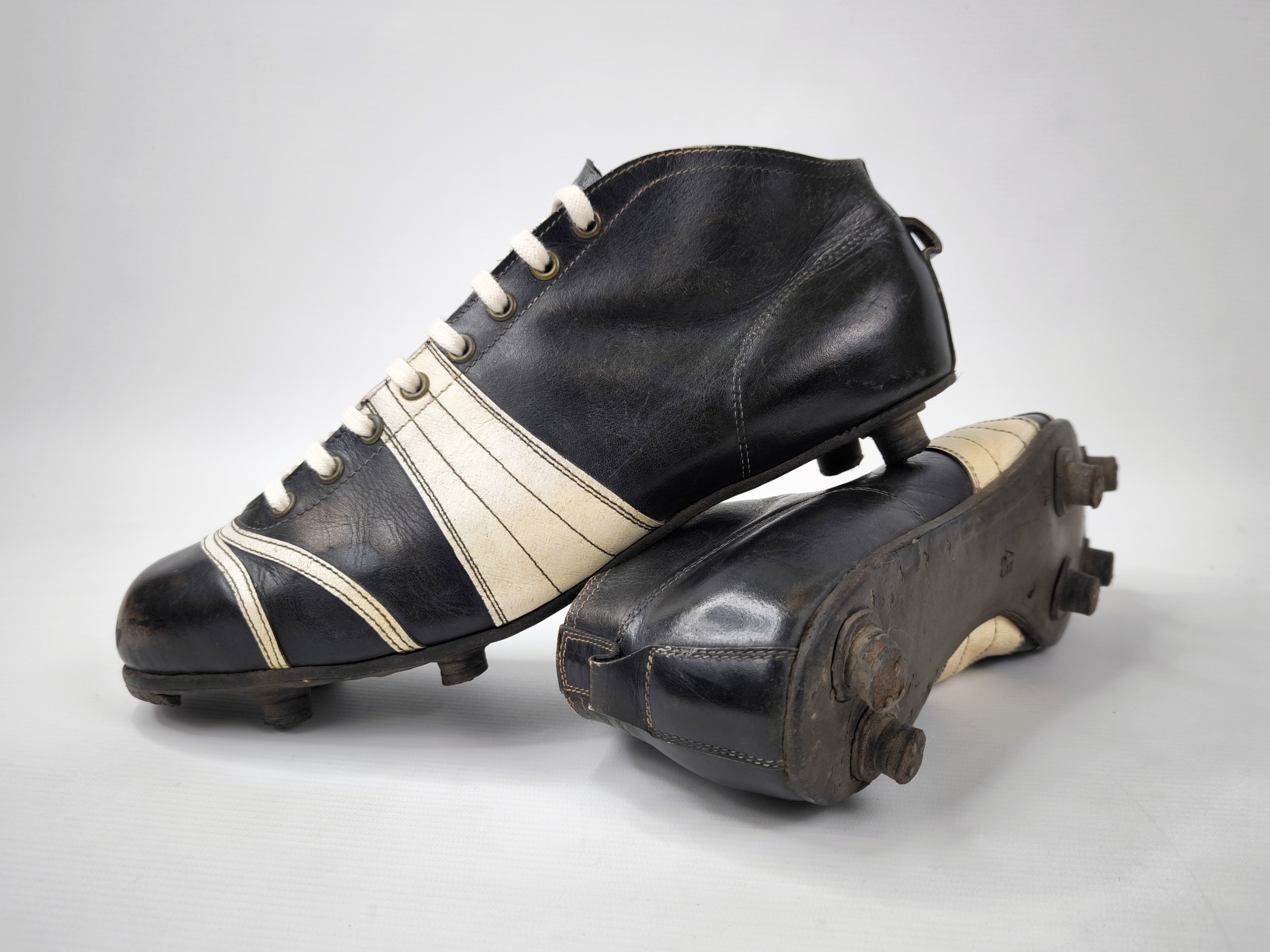 Puma Fussball Schuhe 1950`s EUR 45 / UK 10.5 vintage football boots Atom Trumpf