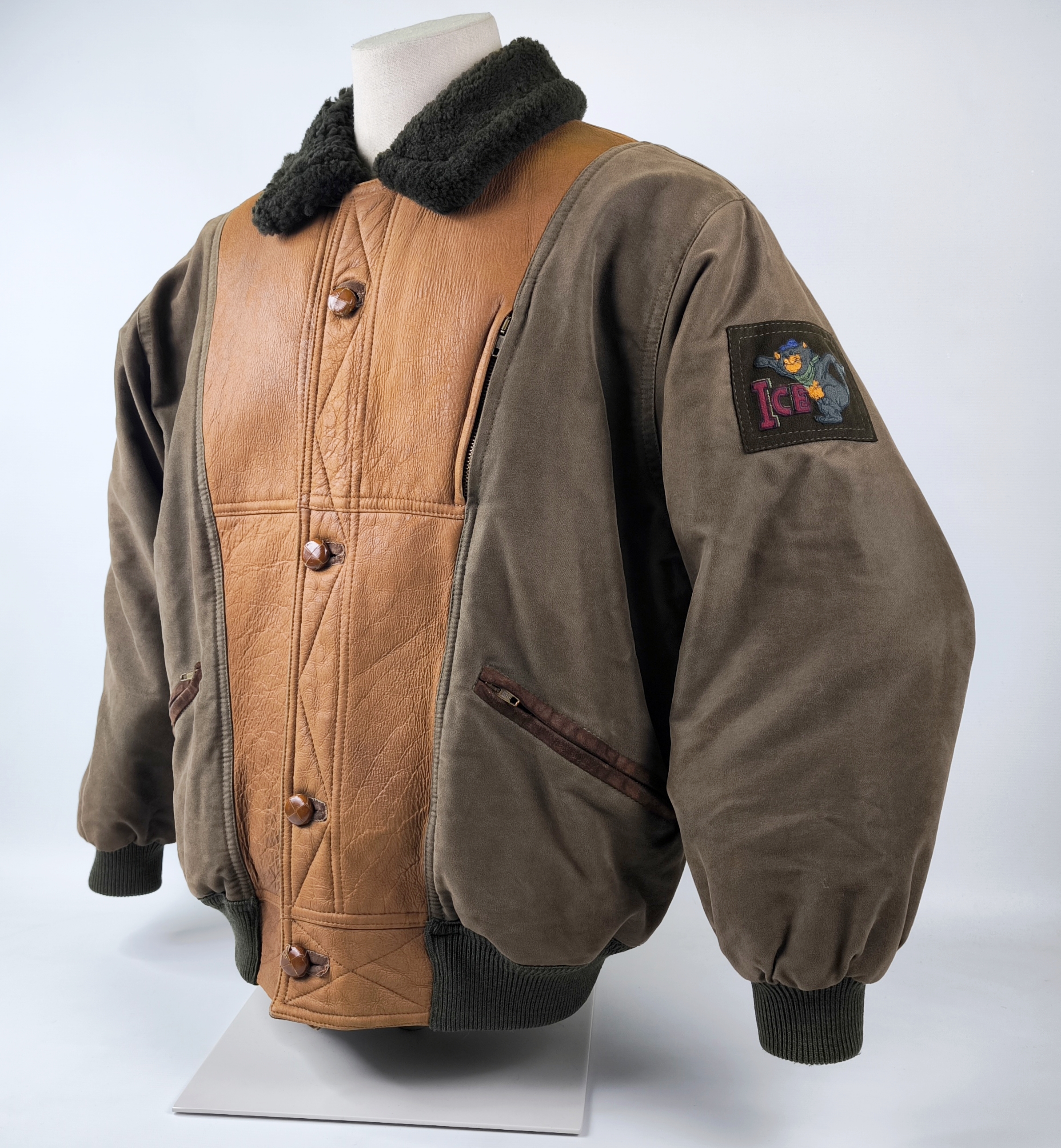 Iceberg Lederjacke Aristocats Lamm Leder Jacke Gr. 52 vintage 90s Rückenlogo