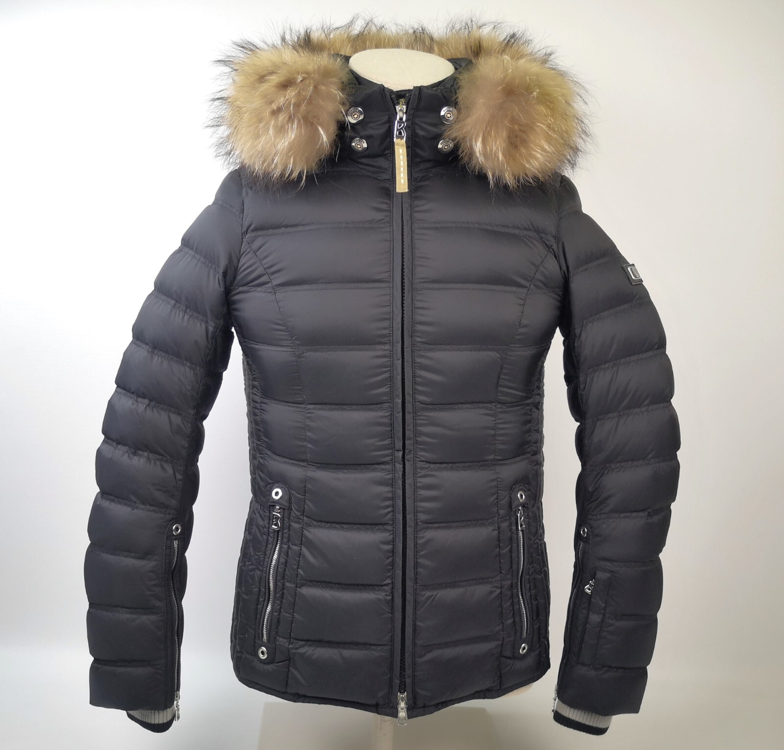 Bogner Noemi Damen Skijacke / Daunenjacke mit Besatz Gr. 34 schwarz
