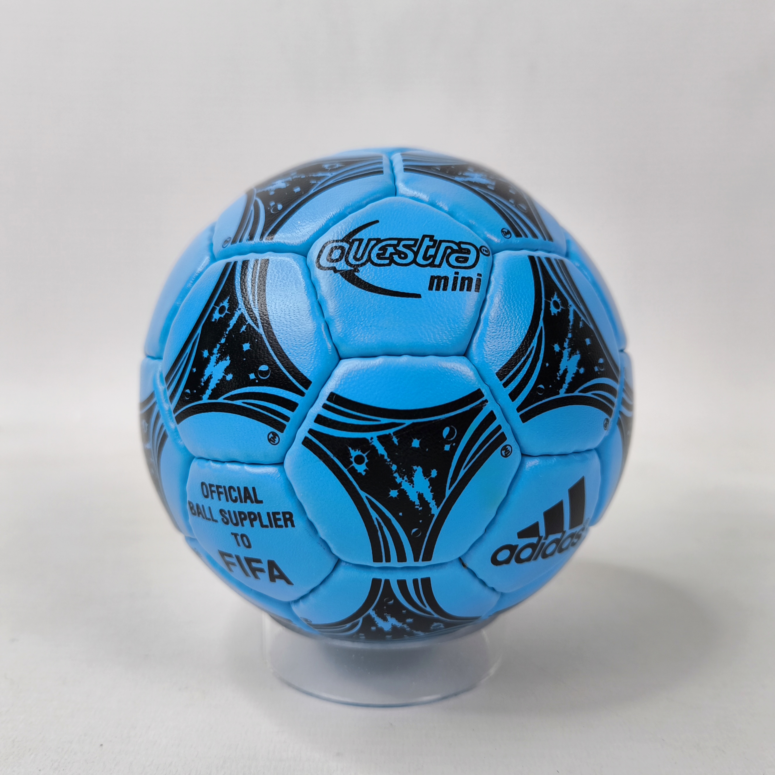 adidas Fußball Miniball Questra blau 90´s Größe 0 mini ball official B341199