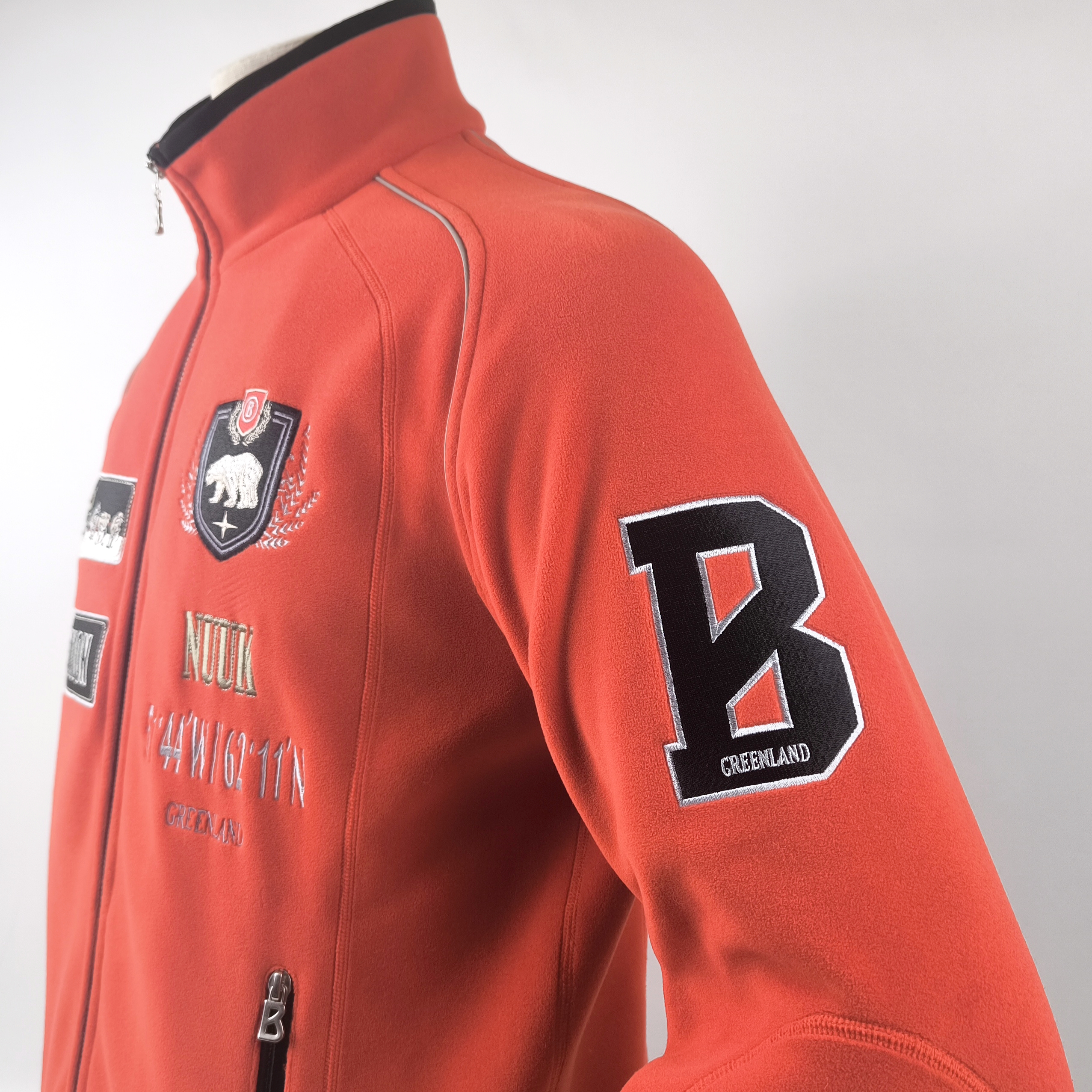 Bogner Fleece Jacke Expedition Gr. 50 (M/L) rot Fleecejacke Greenland