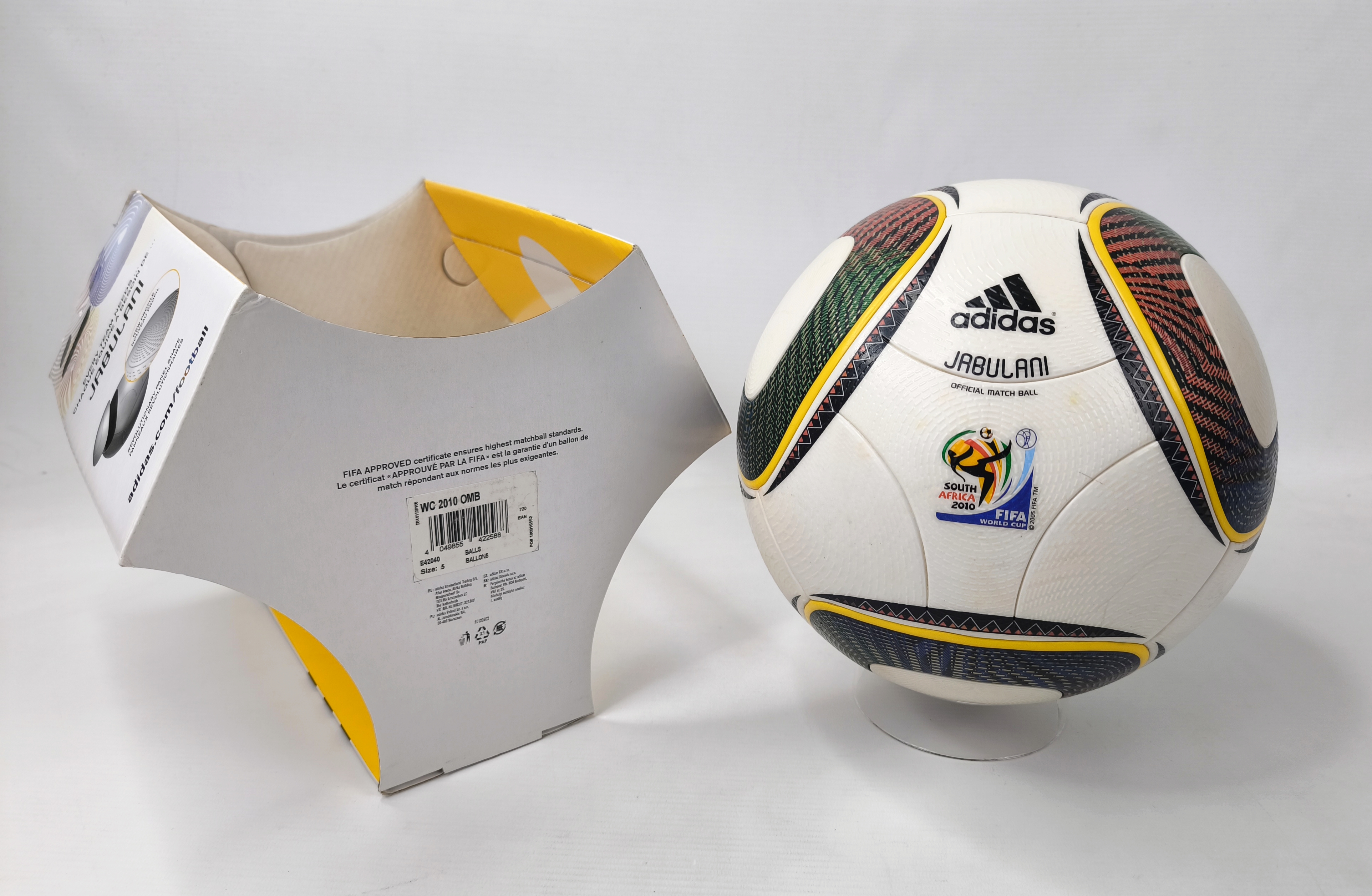 adidas Fußball Matchball Jabulani WM World Cup 2010 Official Match Ball