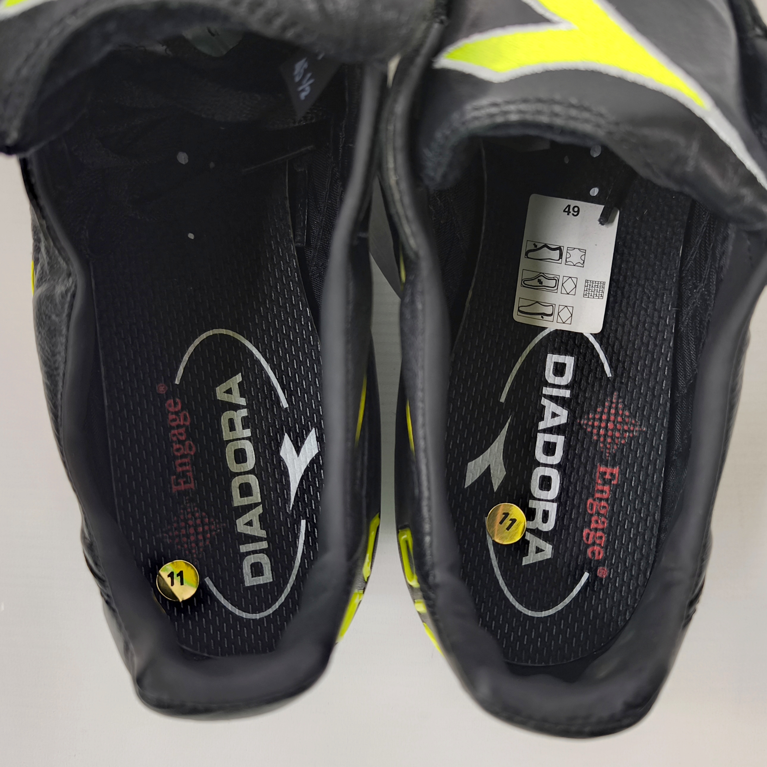 Diadora Brasil Pro SC Fussball Schuhe EUR 45.5 / UK 11 Made in Italy 125496 517