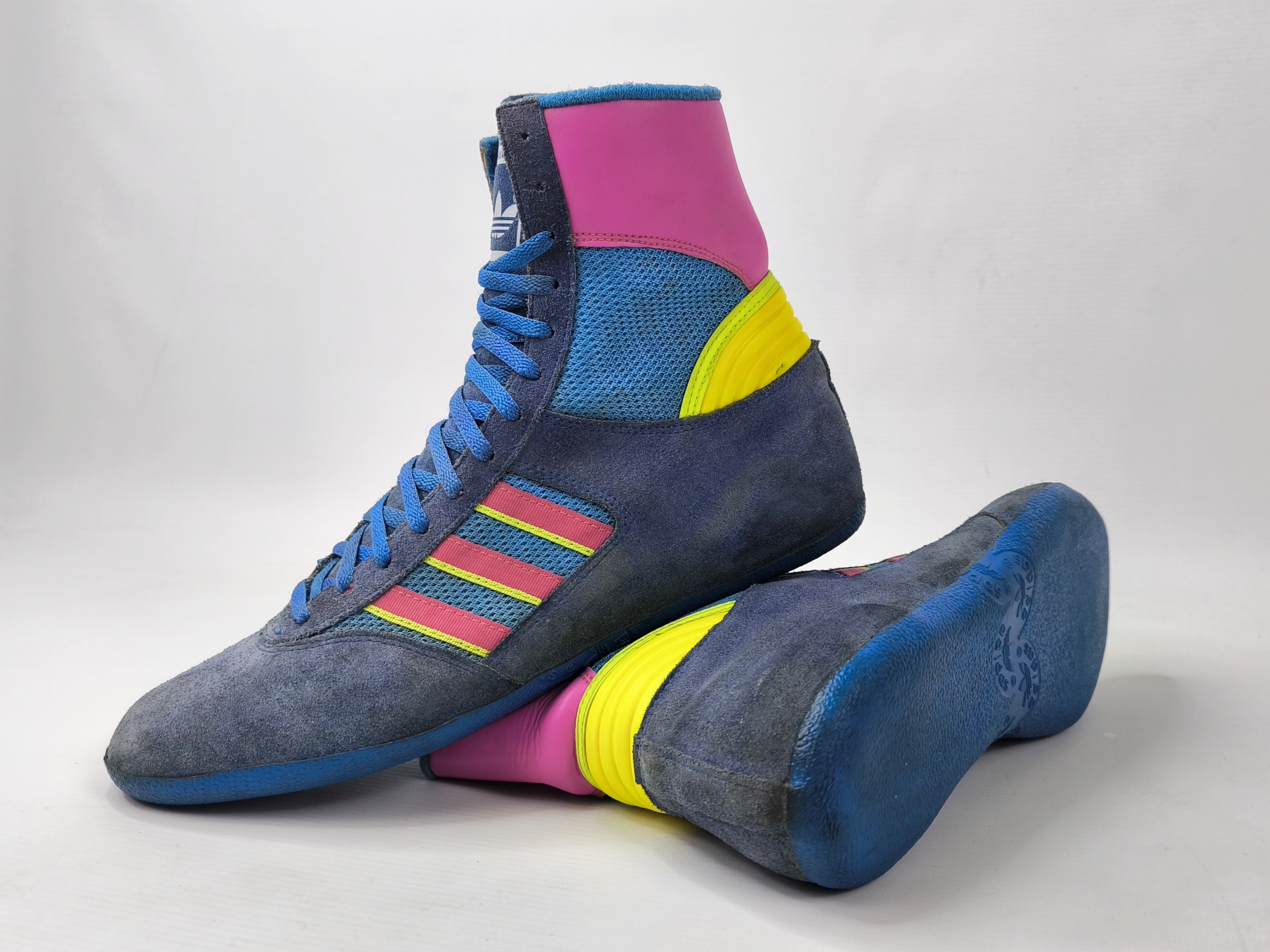 adidas Box Schuhe EUR 43 1/3 UK 9 Made in France 80s suede combat wrestling