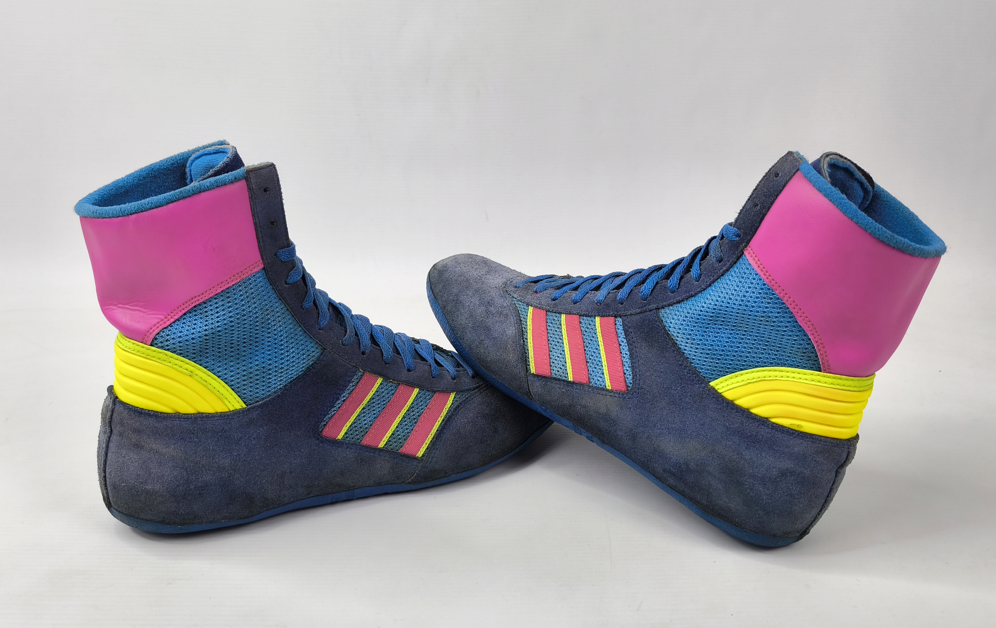 adidas Box Schuhe EUR 43 1/3 UK 9 Made in France 80s suede combat wrestling